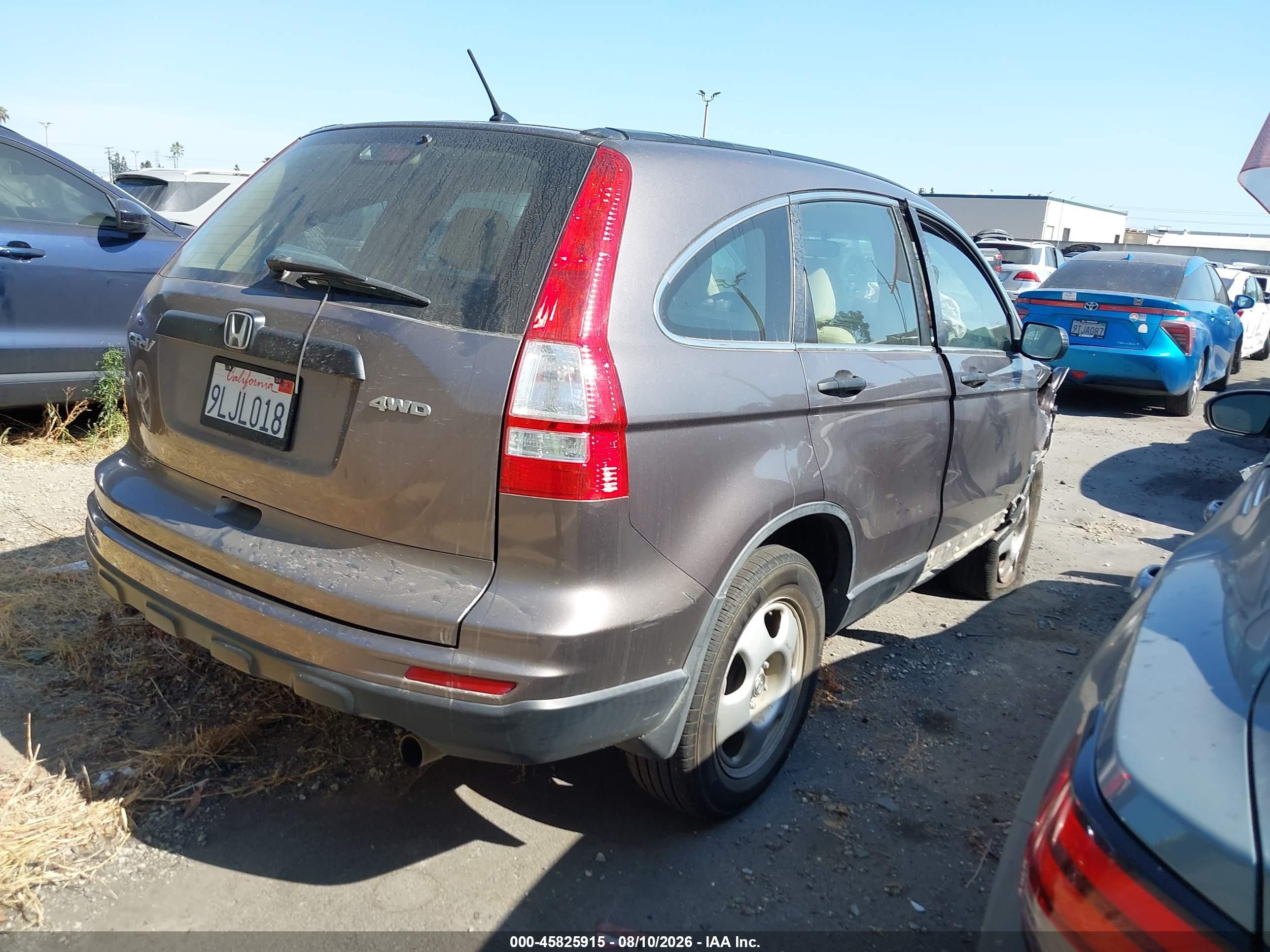 2011 Honda Cr-v Lx Серый vin: 5J6RE4H33BL064673