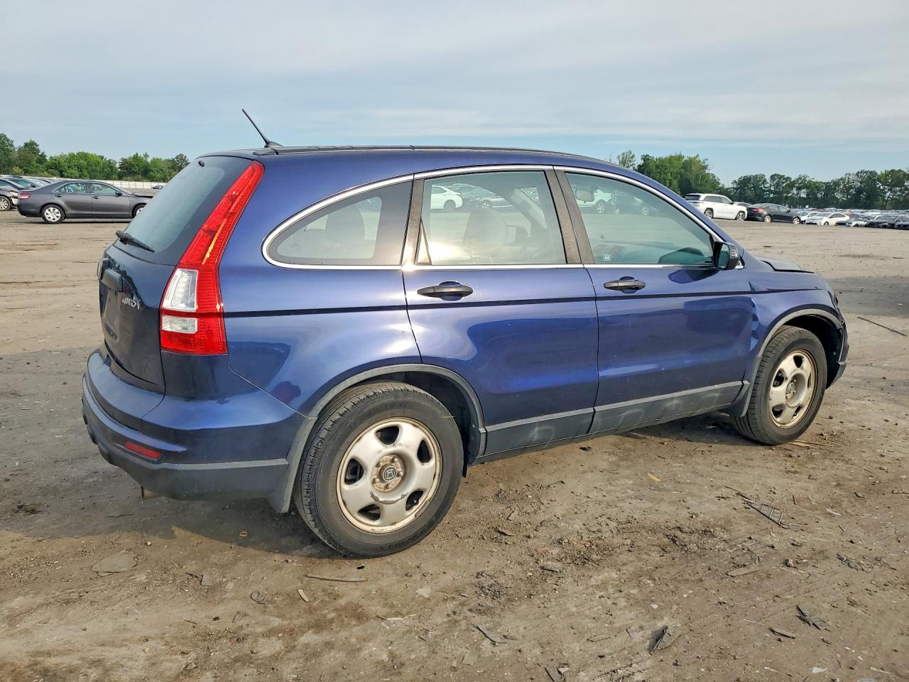 2011 Honda Cr-v Lx Blue vin: 5J6RE4H33BL081067