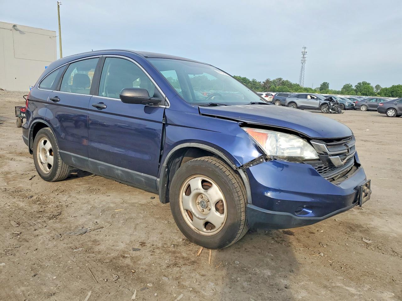 2011 Honda Cr-v Lx Blue vin: 5J6RE4H33BL081067