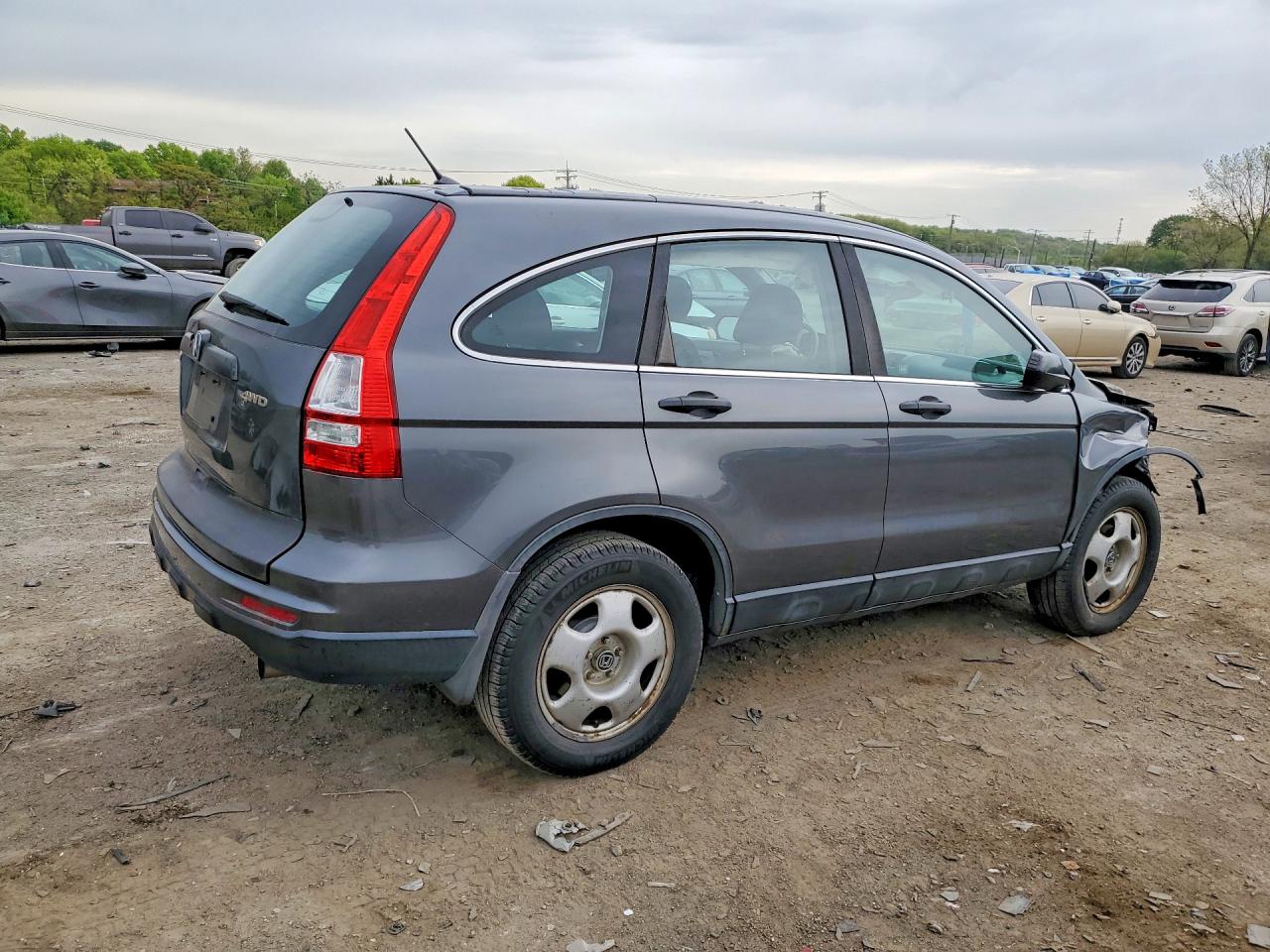 2011 Honda Cr-v Lx Серый vin: 5J6RE4H33BL086026
