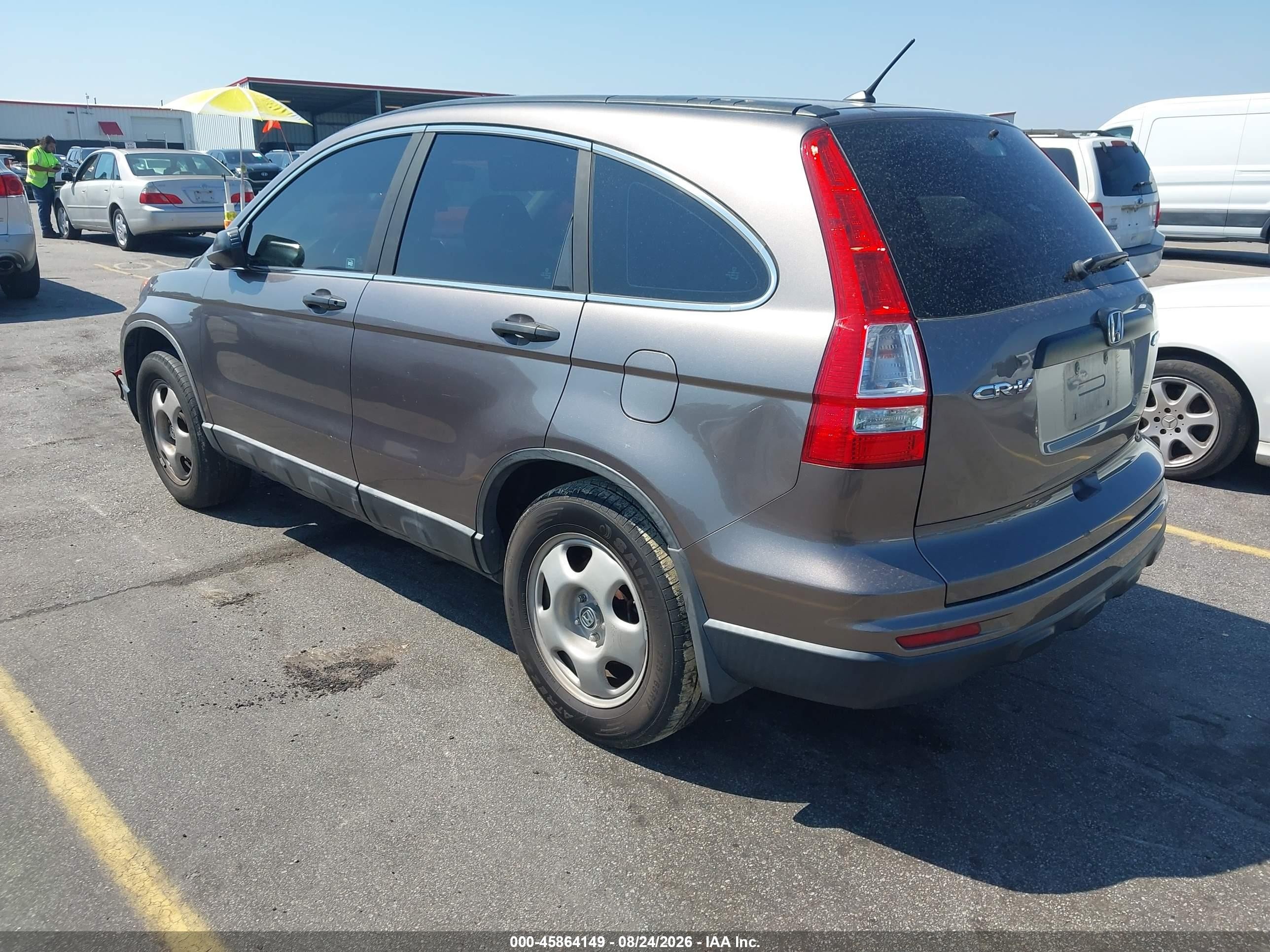 2011 Honda Cr-v Lx Gray vin: 5J6RE4H33BL087578