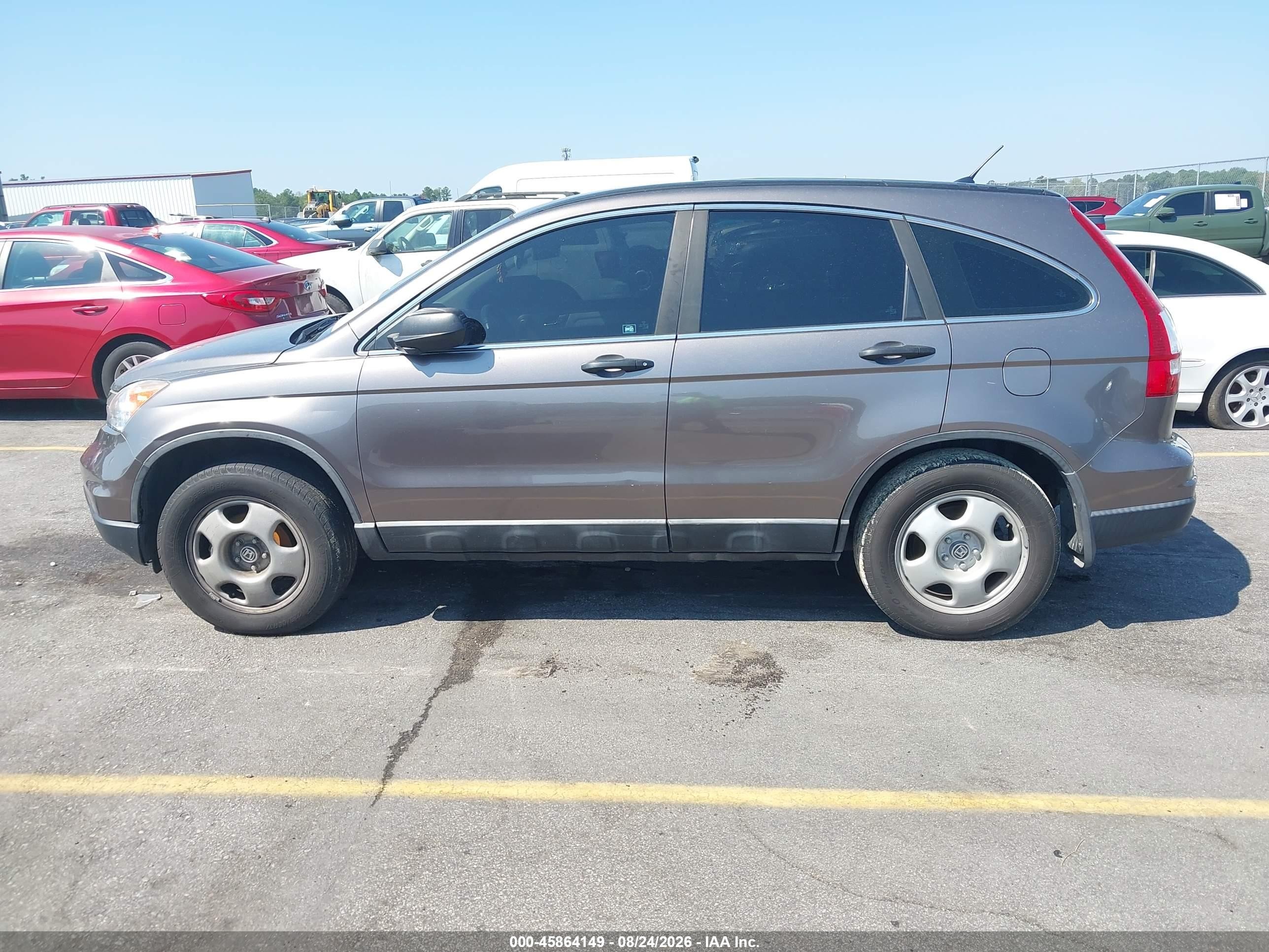 2011 Honda Cr-v Lx Gray vin: 5J6RE4H33BL087578