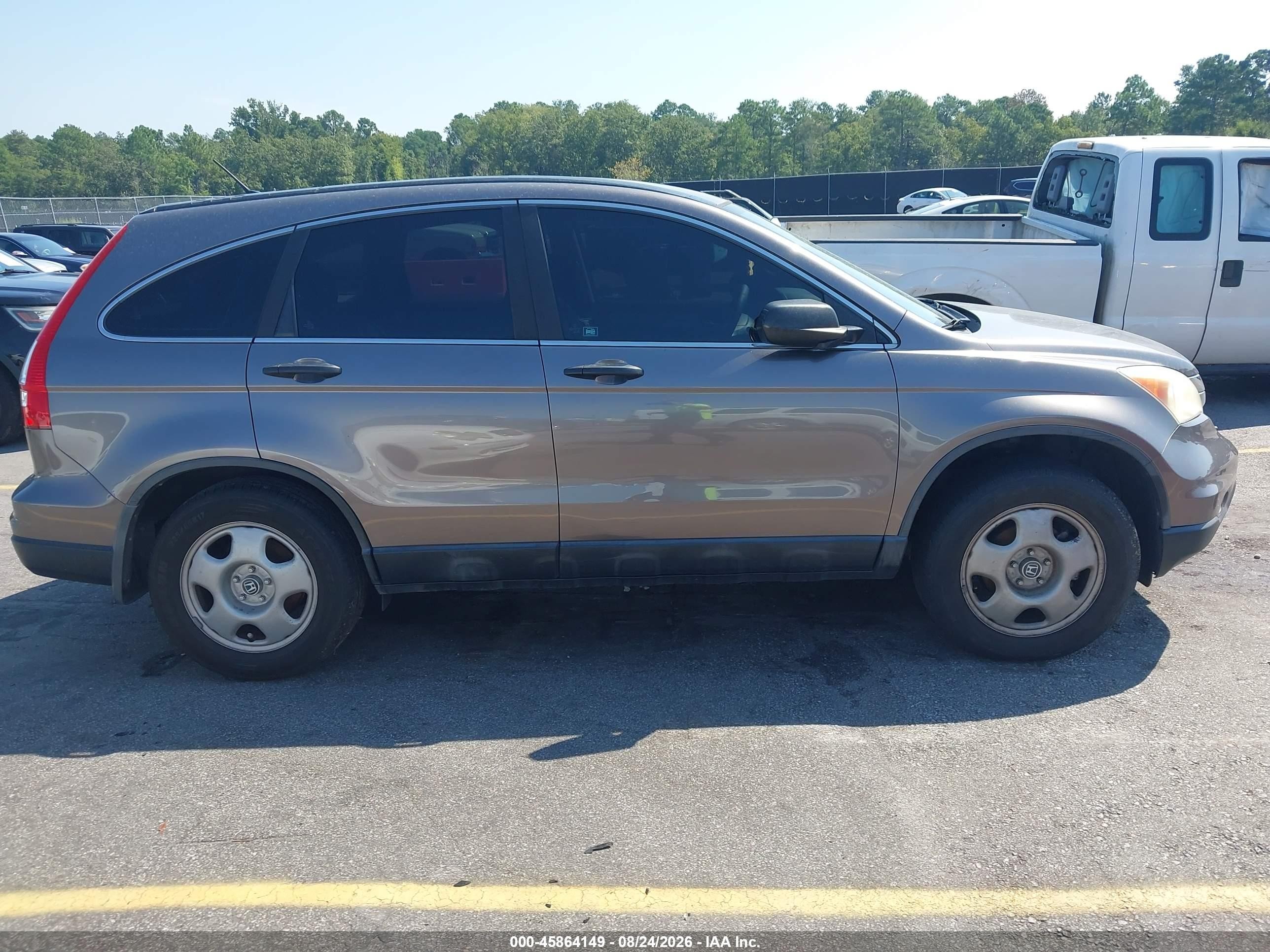 2011 Honda Cr-v Lx Gray vin: 5J6RE4H33BL087578