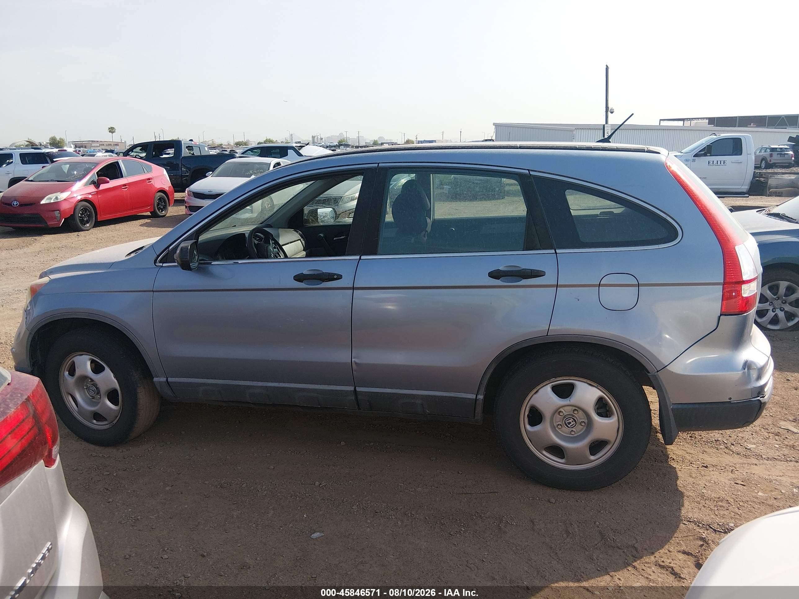 2010 Honda Cr-v Lx Blue vin: 5J6RE4H34AL005615