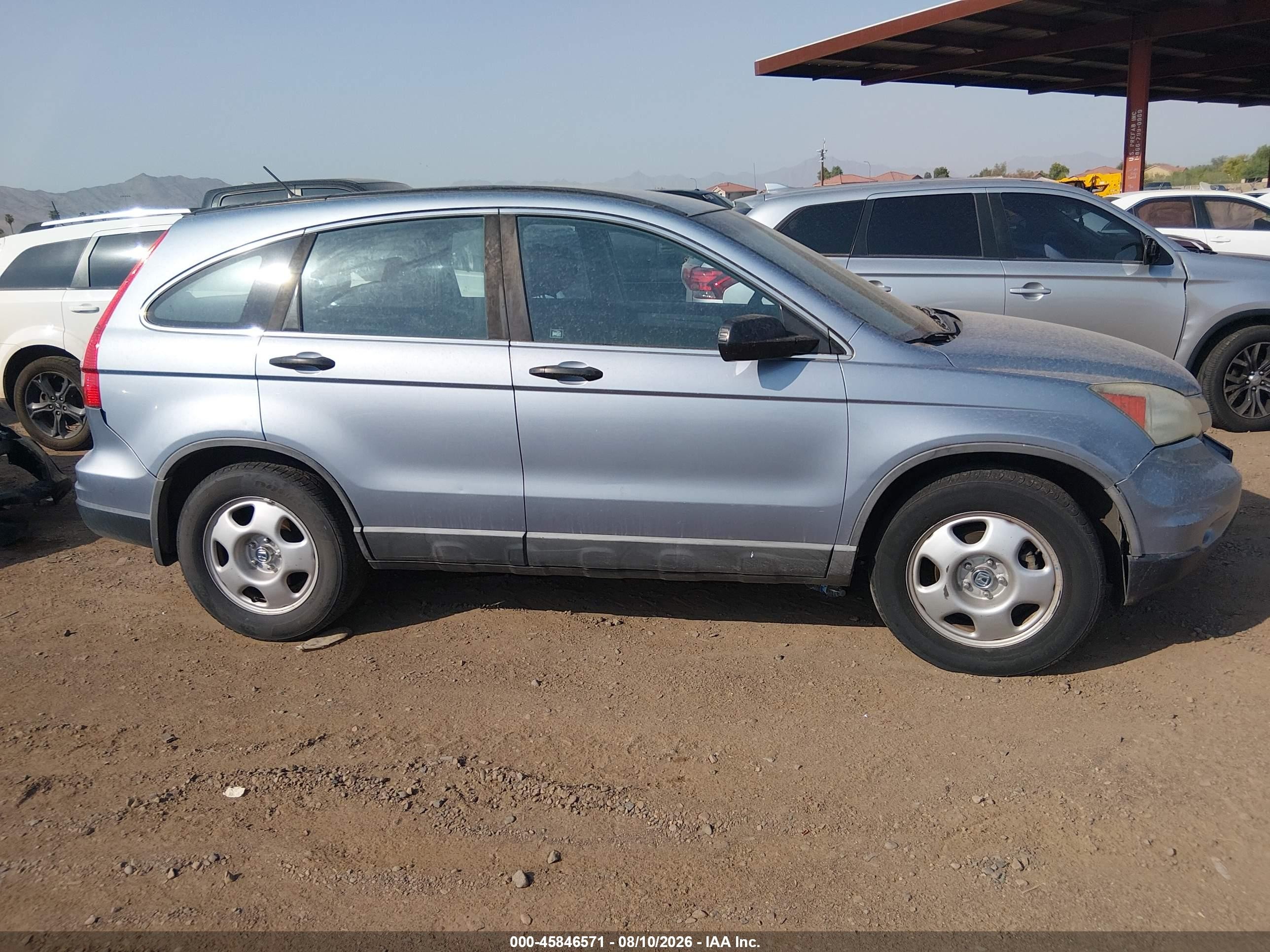 2010 Honda Cr-v Lx Blue vin: 5J6RE4H34AL005615