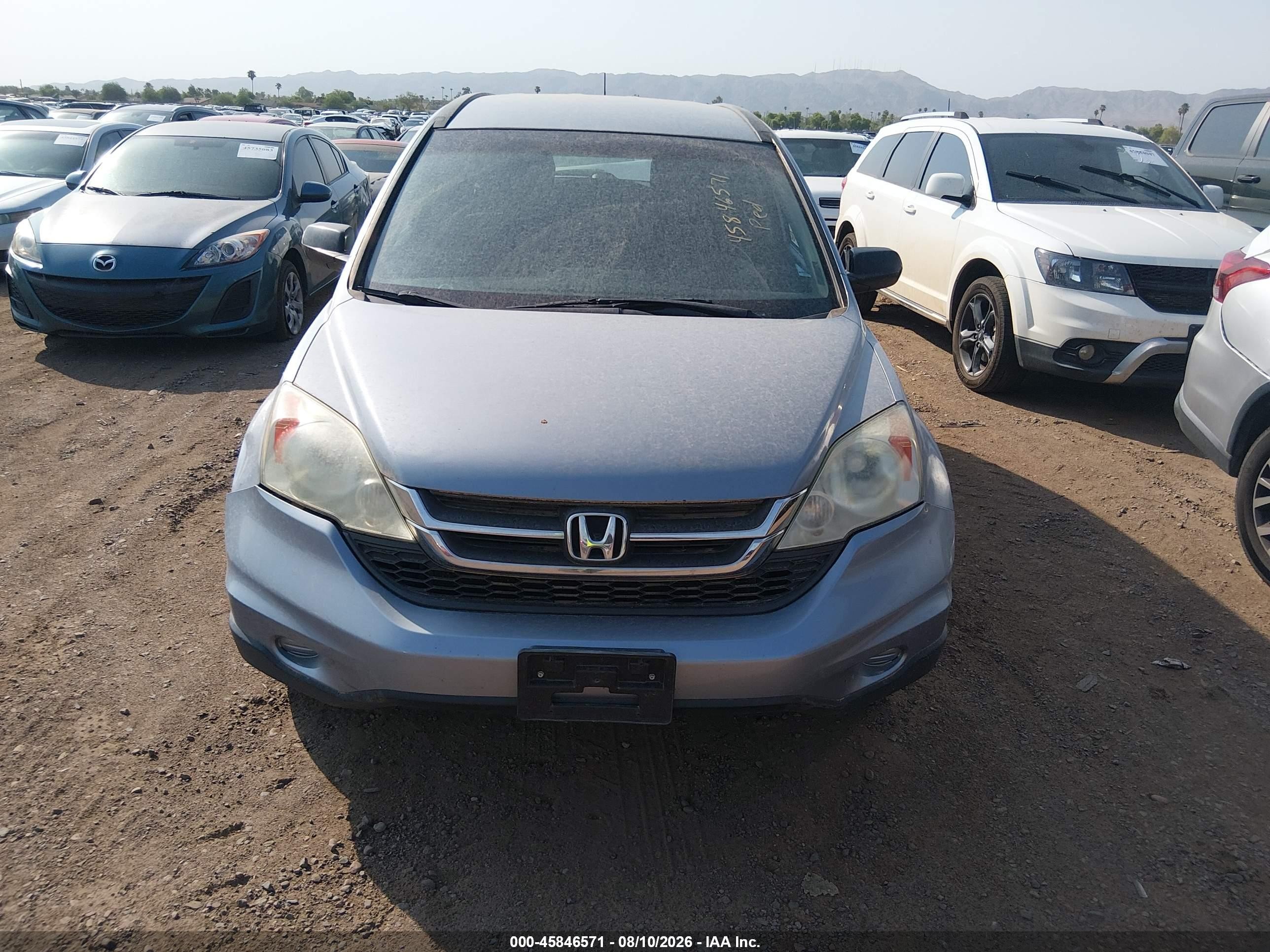 2010 Honda Cr-v Lx Blue vin: 5J6RE4H34AL005615