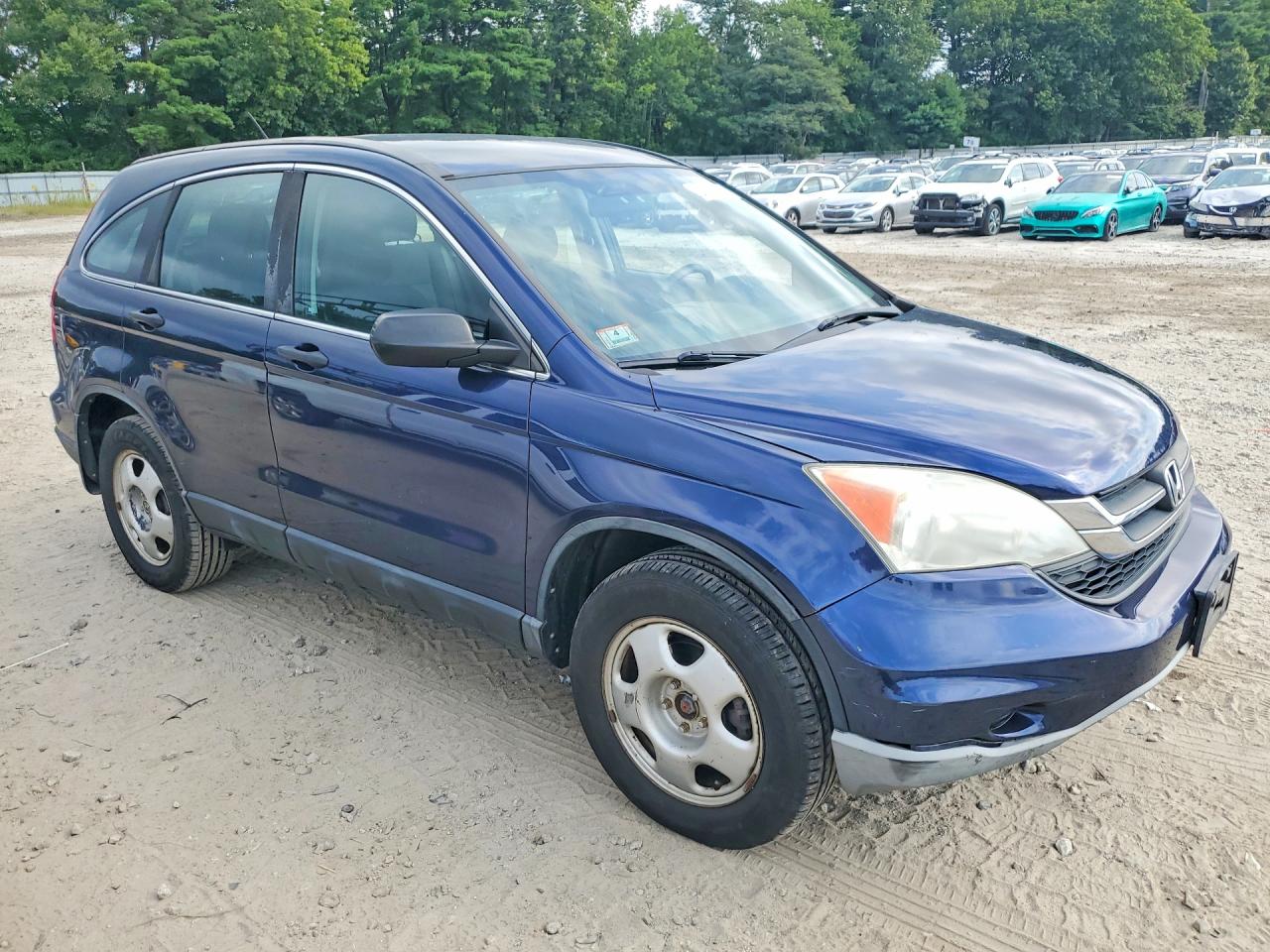 2010 Honda Cr-v Lx Blue vin: 5J6RE4H34AL041028