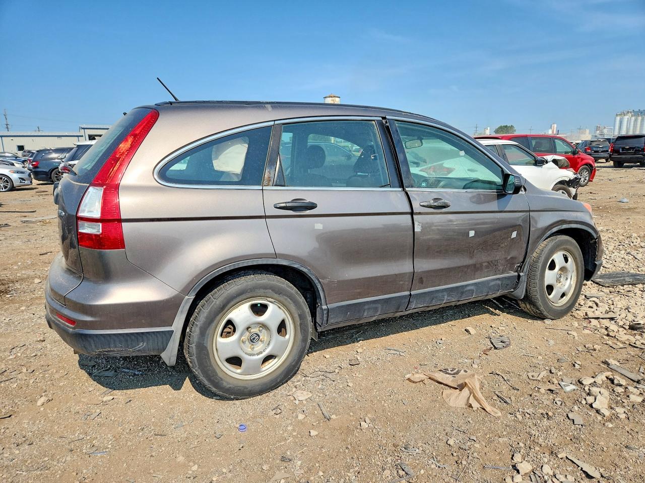 2010 Honda Cr-v Lx Gray vin: 5J6RE4H34AL046973