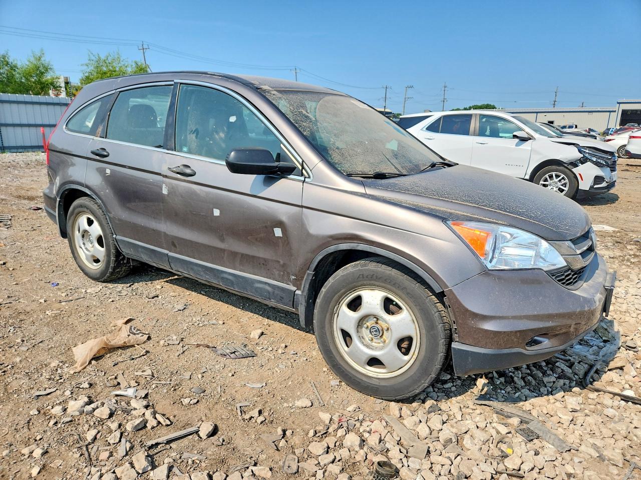 2010 Honda Cr-v Lx Gray vin: 5J6RE4H34AL046973