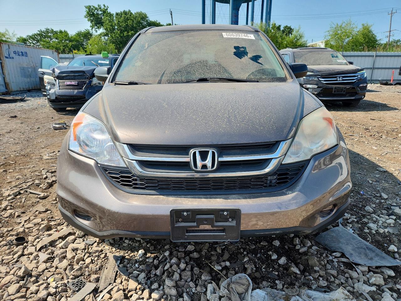 2010 Honda Cr-v Lx Gray vin: 5J6RE4H34AL046973