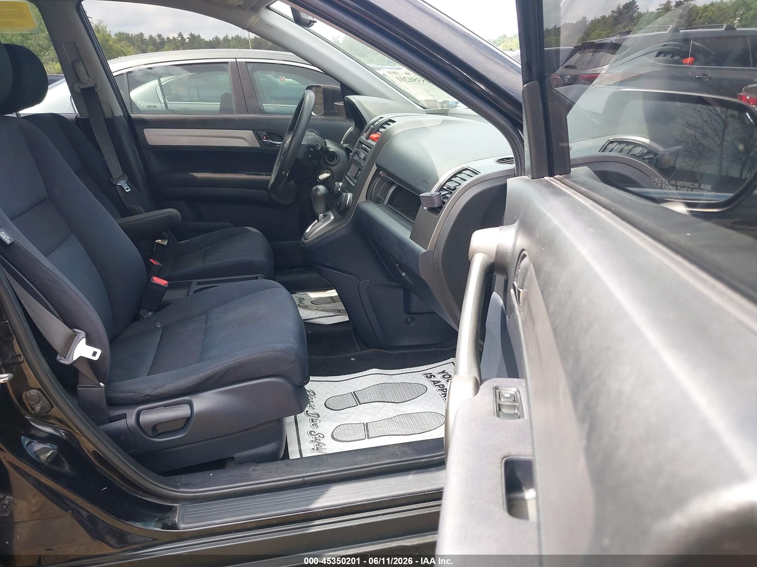2010 Honda Cr-v Lx Black vin: 5J6RE4H34AL065538
