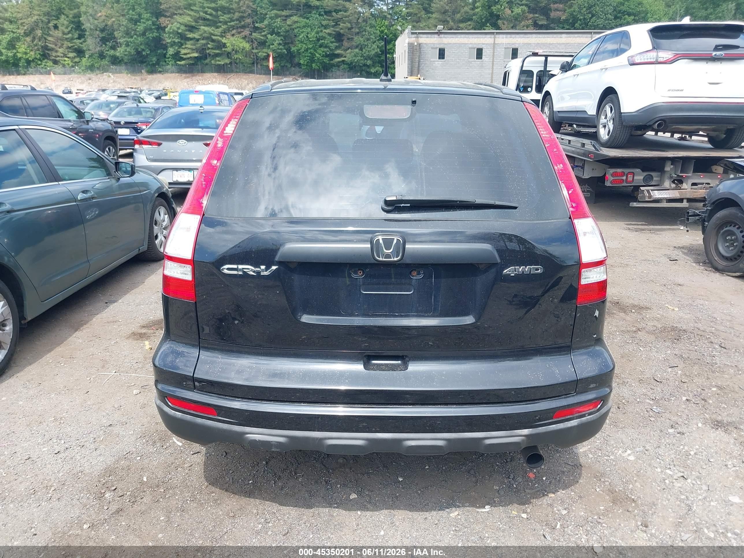 2010 Honda Cr-v Lx Black vin: 5J6RE4H34AL065538