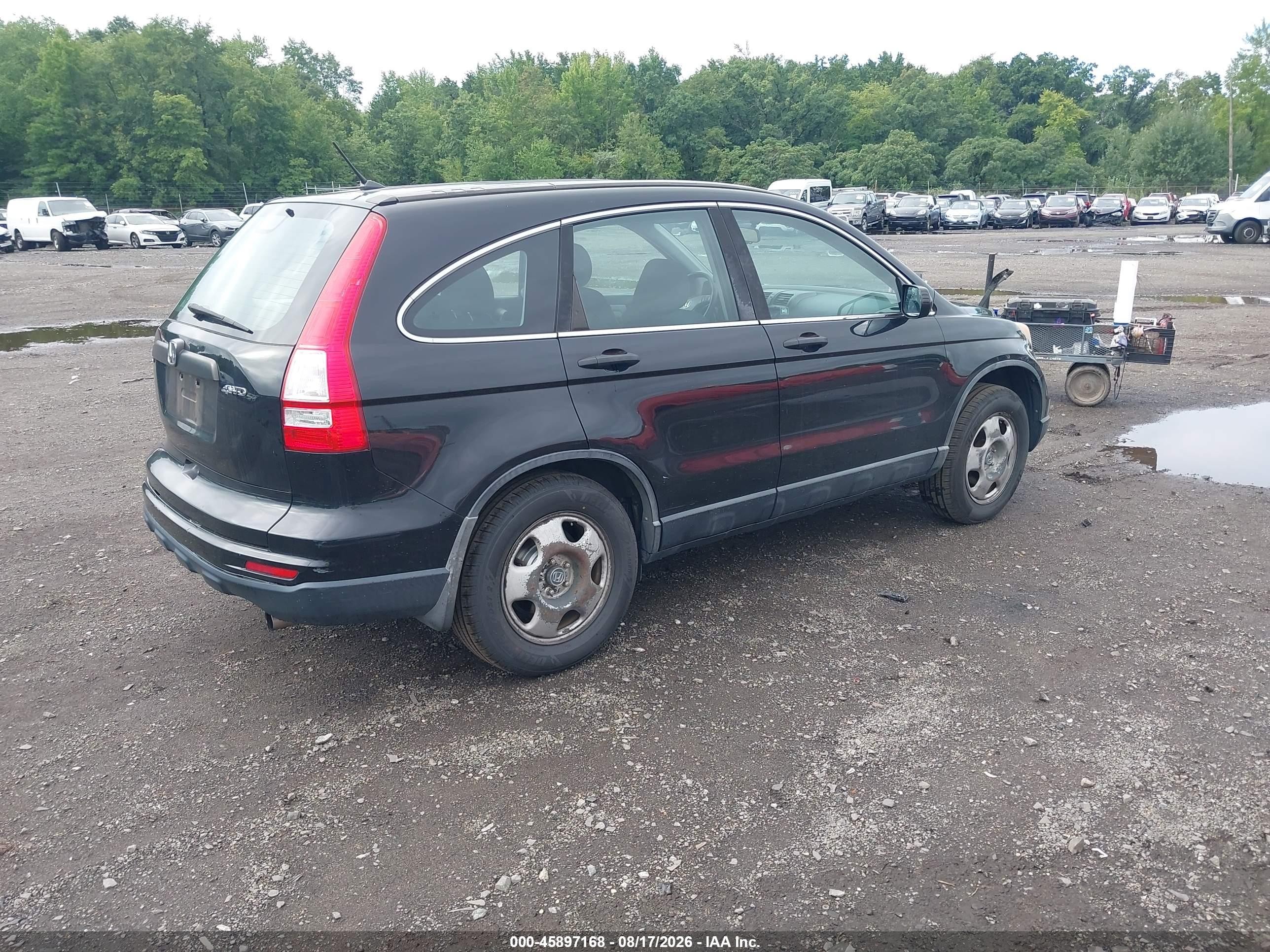 2010 Honda Cr-v Lx Black vin: 5J6RE4H34AL070920