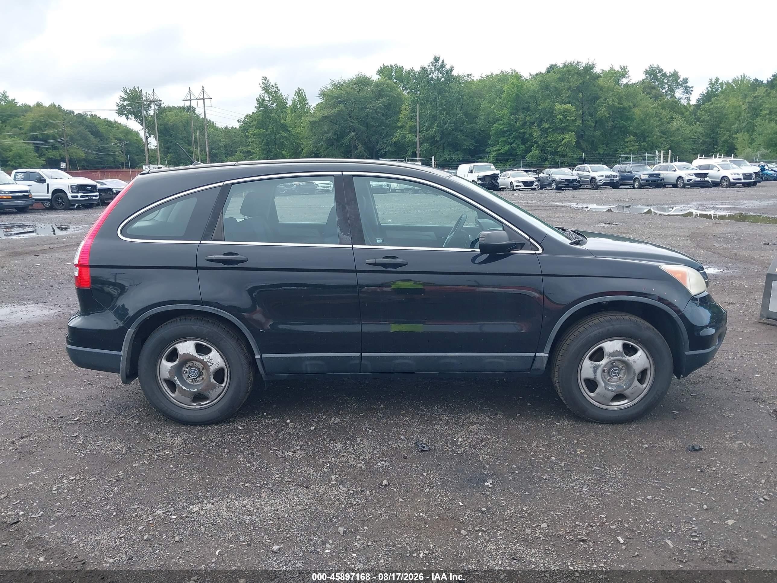 2010 Honda Cr-v Lx Black vin: 5J6RE4H34AL070920
