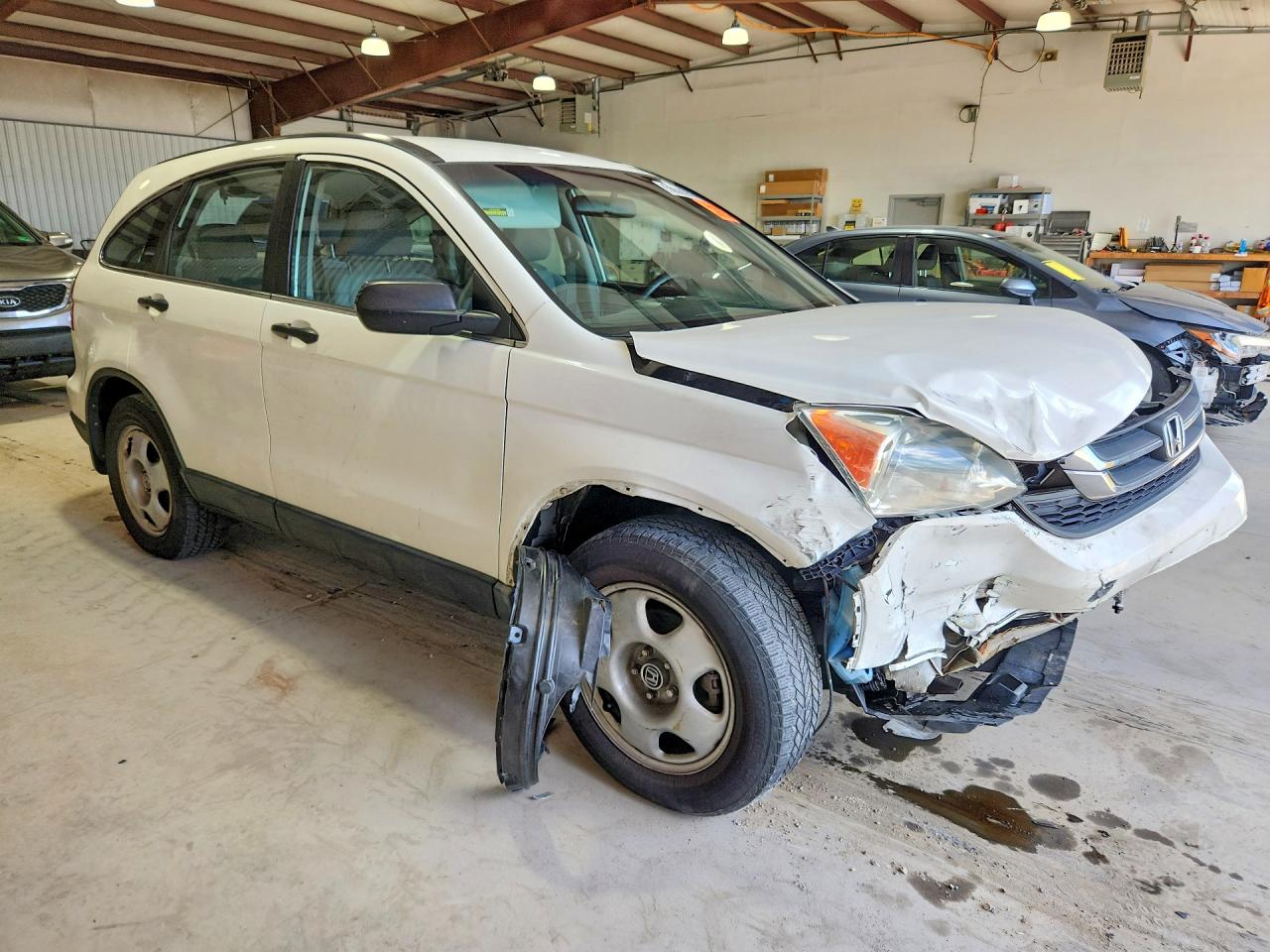 2010 Honda Cr-v Lx White vin: 5J6RE4H34AL072070