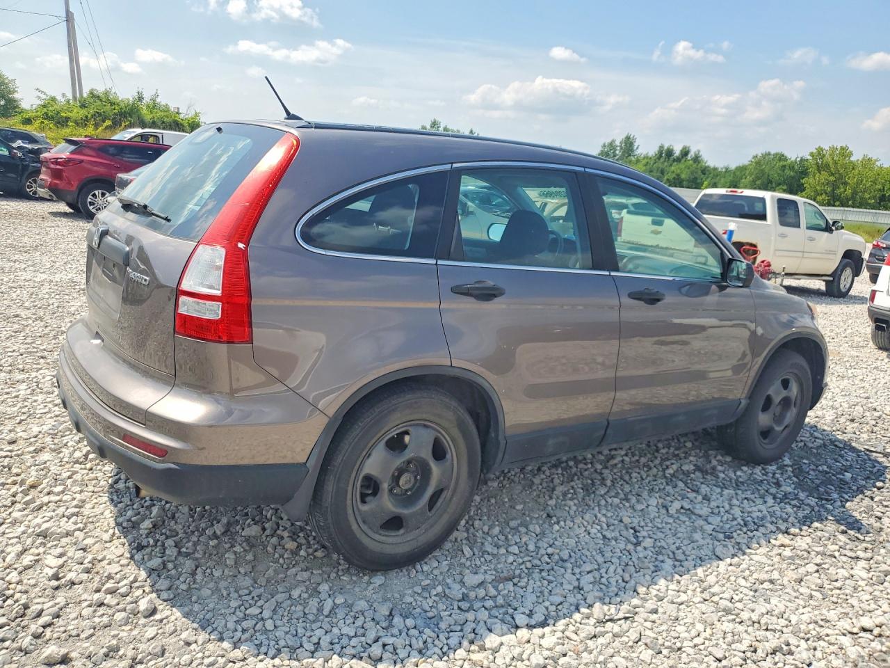 2010 Honda Cr-v Lx Gray vin: 5J6RE4H34AL081657