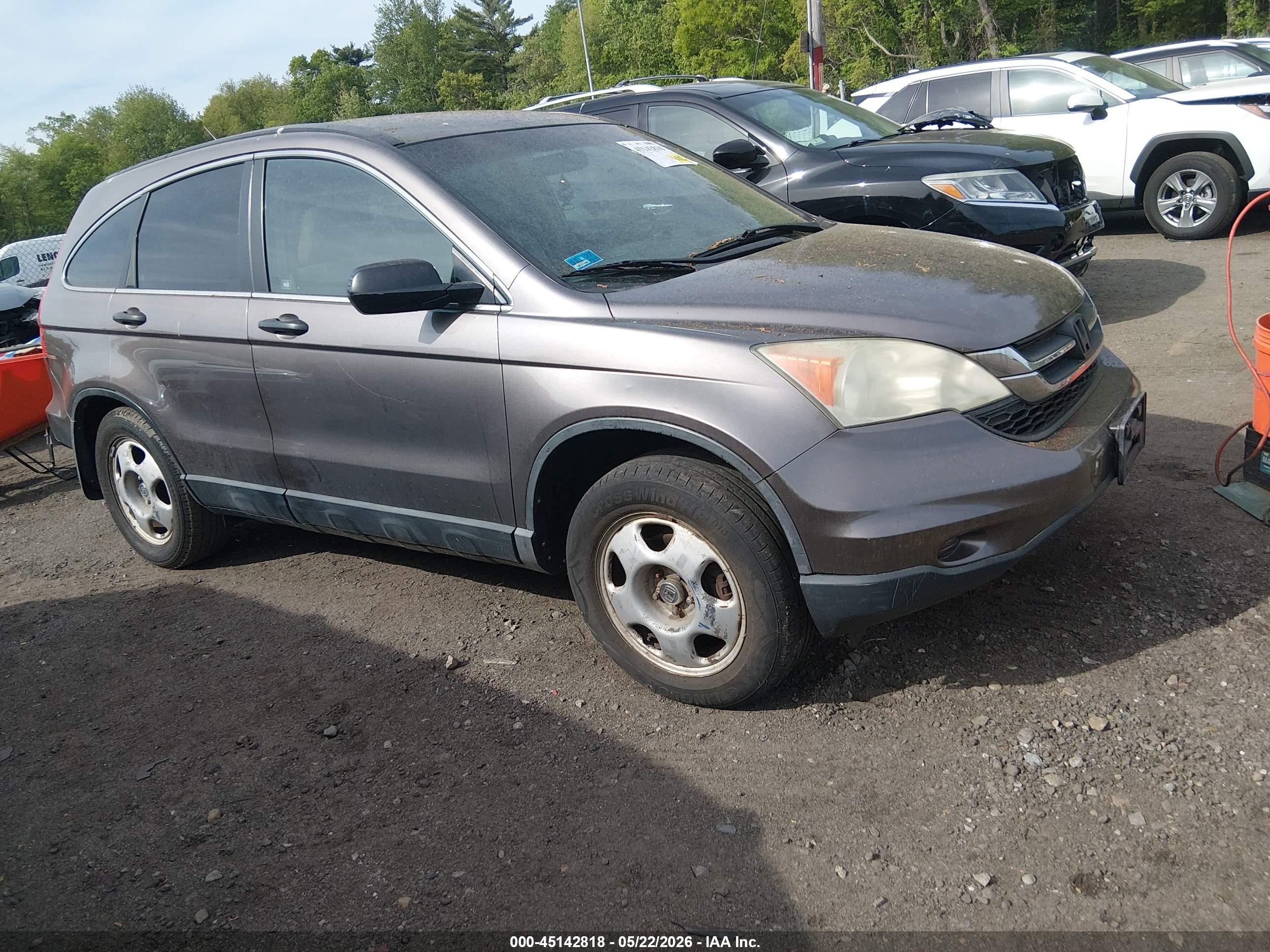2010 Honda Cr-v Lx Gray vin: 5J6RE4H34AL088835