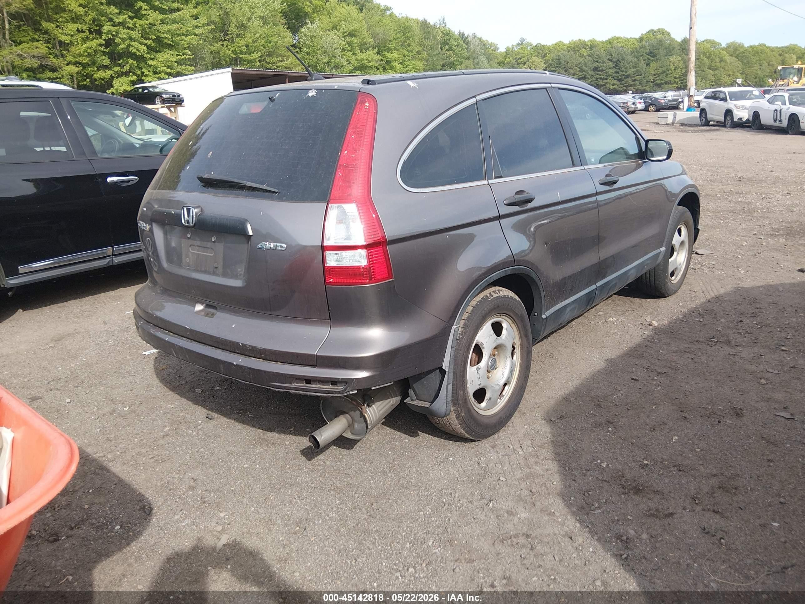 2010 Honda Cr-v Lx Gray vin: 5J6RE4H34AL088835