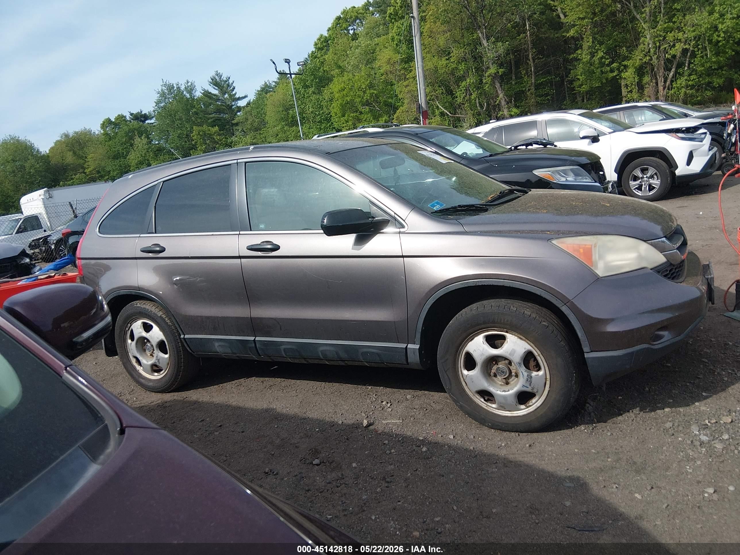 2010 Honda Cr-v Lx Gray vin: 5J6RE4H34AL088835