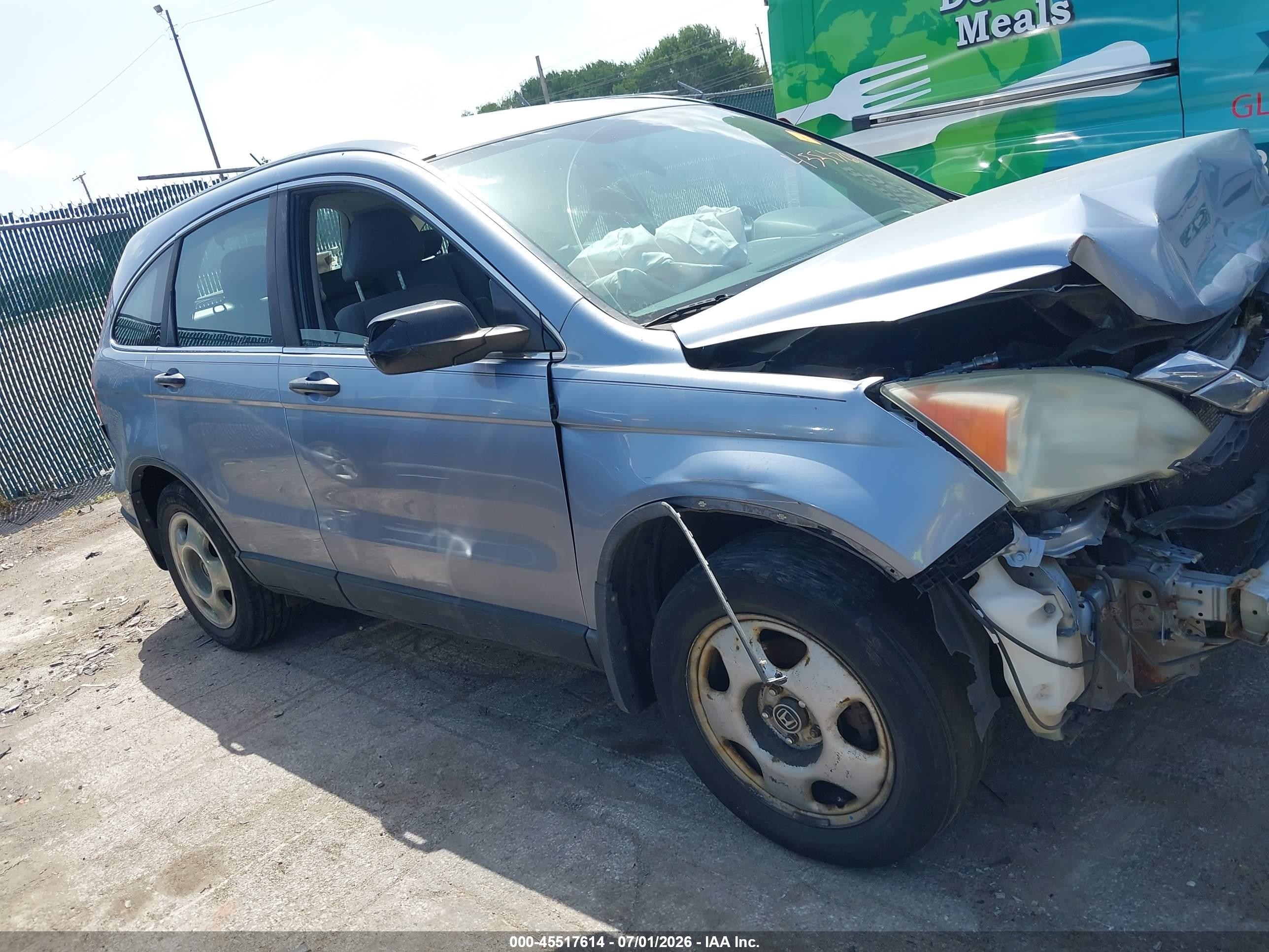 2011 Honda Cr-v Lx Blue vin: 5J6RE4H34BL000206
