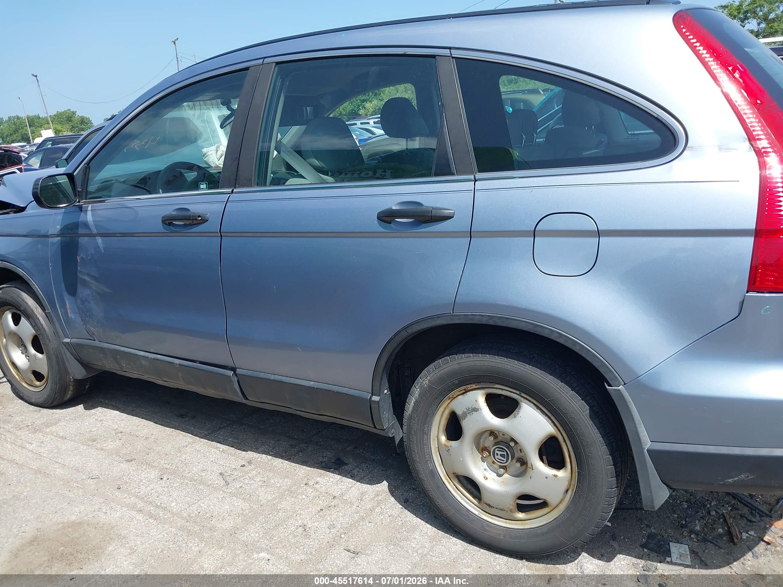 2011 Honda Cr-v Lx Blue vin: 5J6RE4H34BL000206