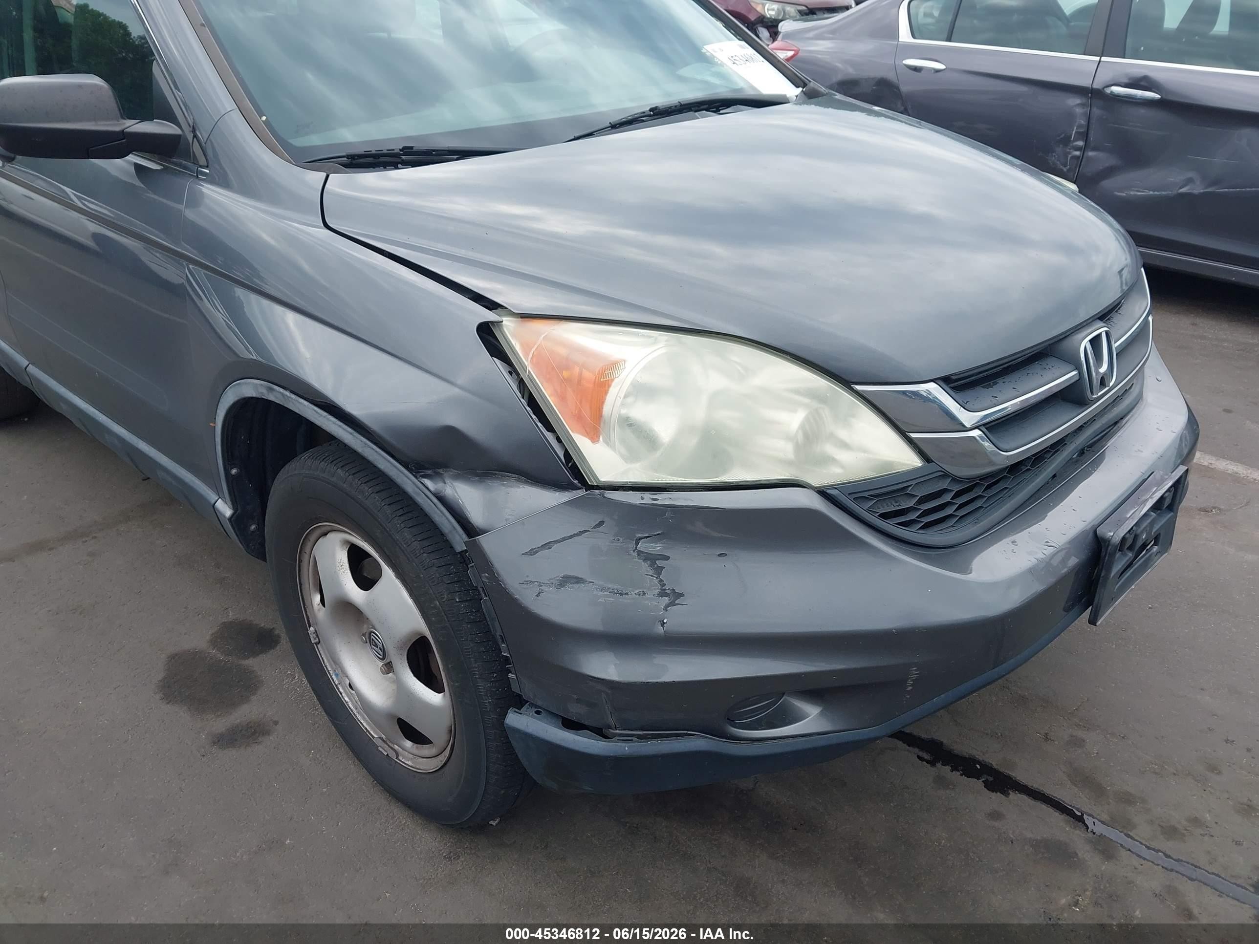 2011 Honda Cr-v Lx Gray vin: 5J6RE4H34BL003106