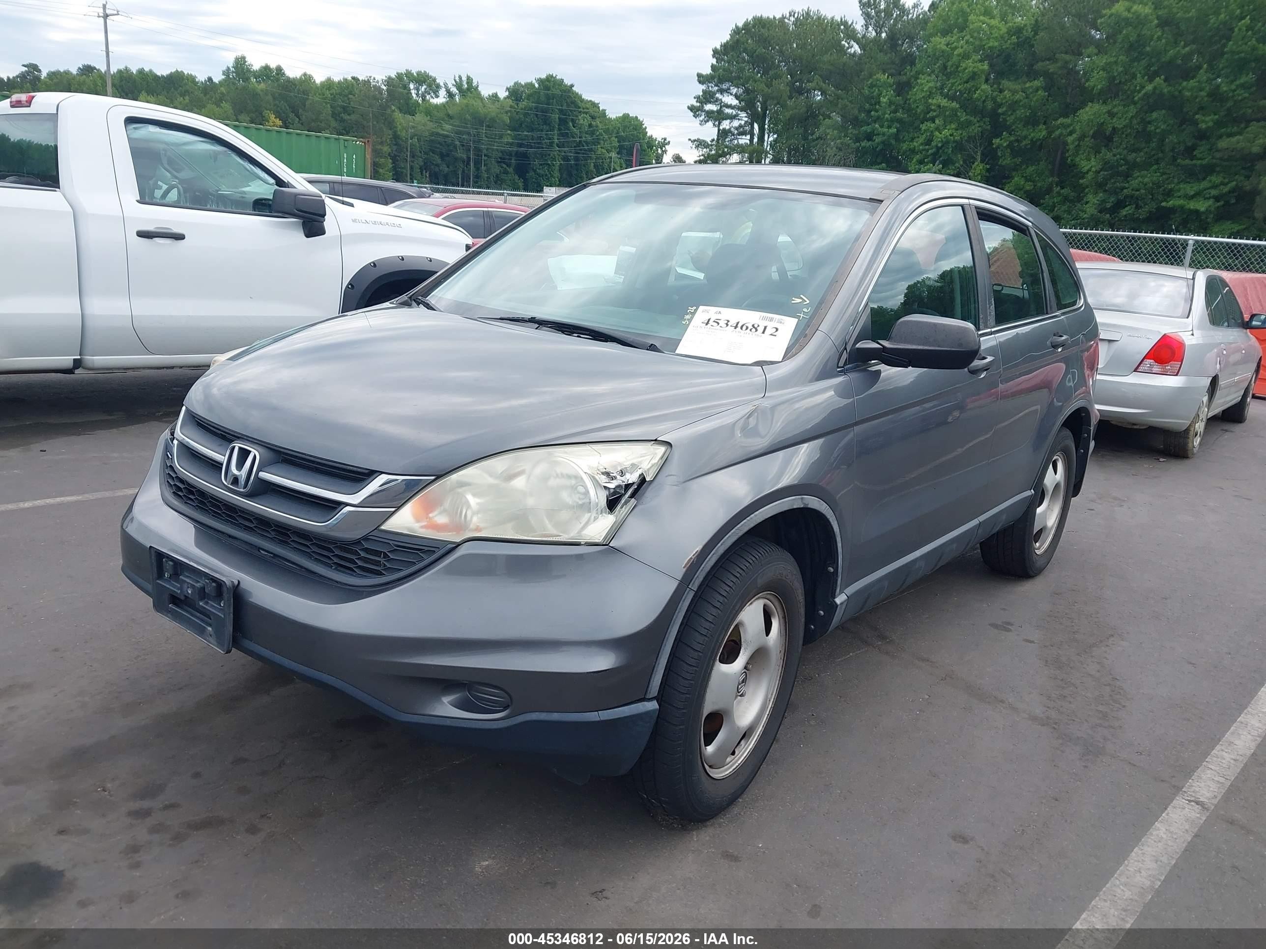 2011 Honda Cr-v Lx Gray vin: 5J6RE4H34BL003106