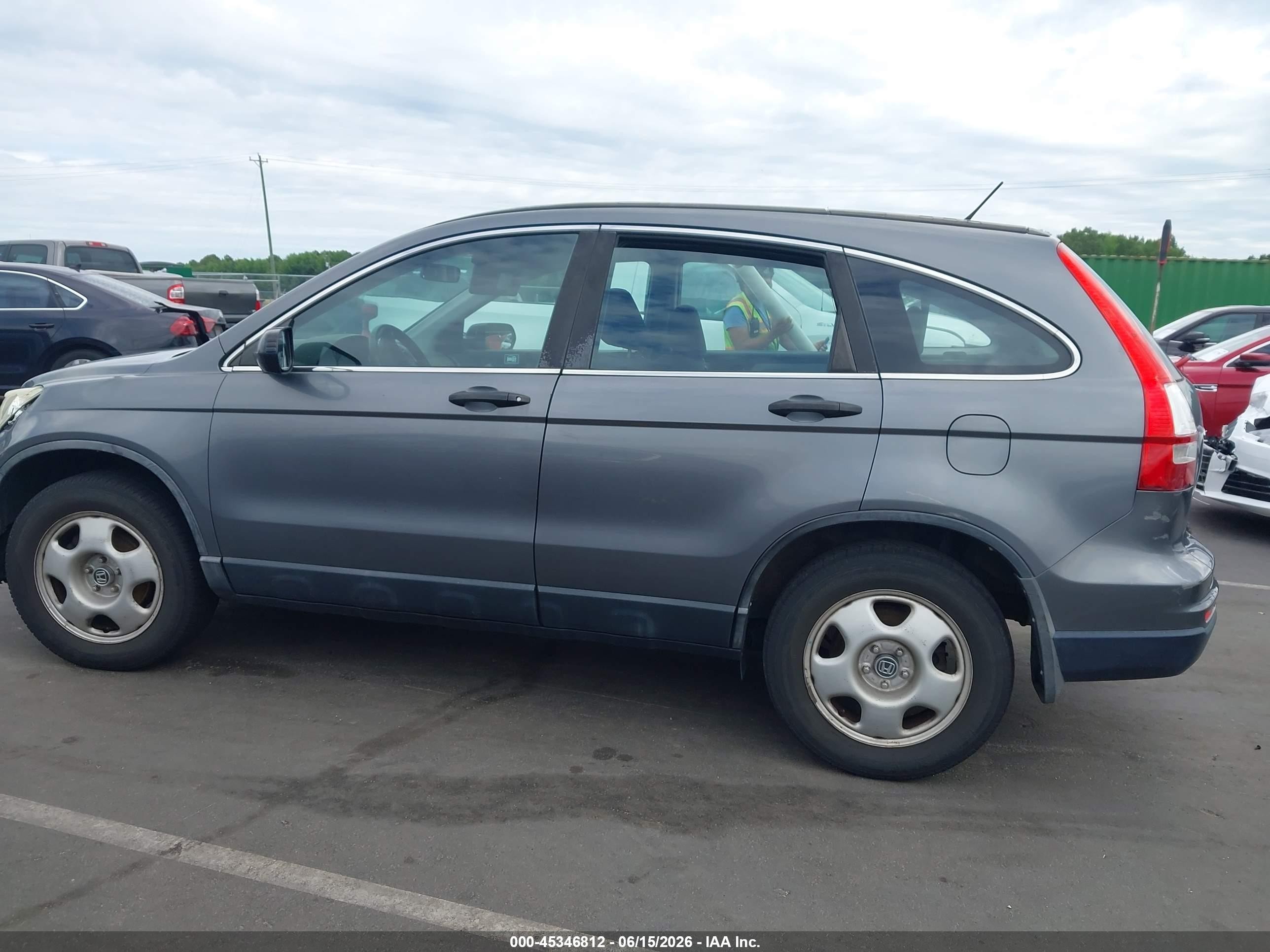 2011 Honda Cr-v Lx Gray vin: 5J6RE4H34BL003106
