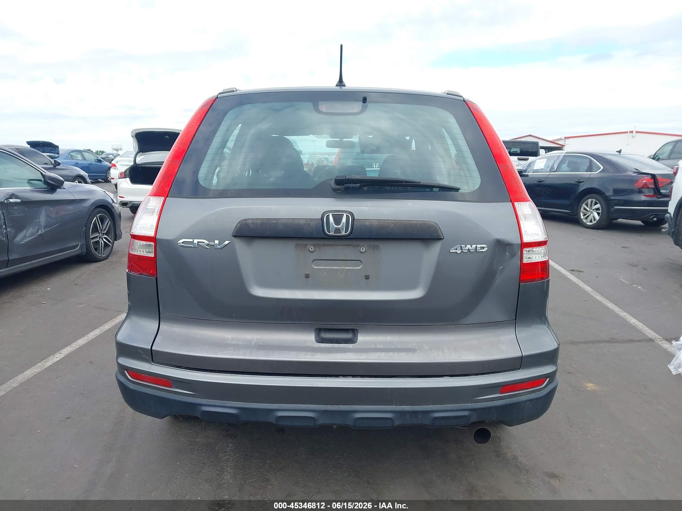 2011 Honda Cr-v Lx Gray vin: 5J6RE4H34BL003106