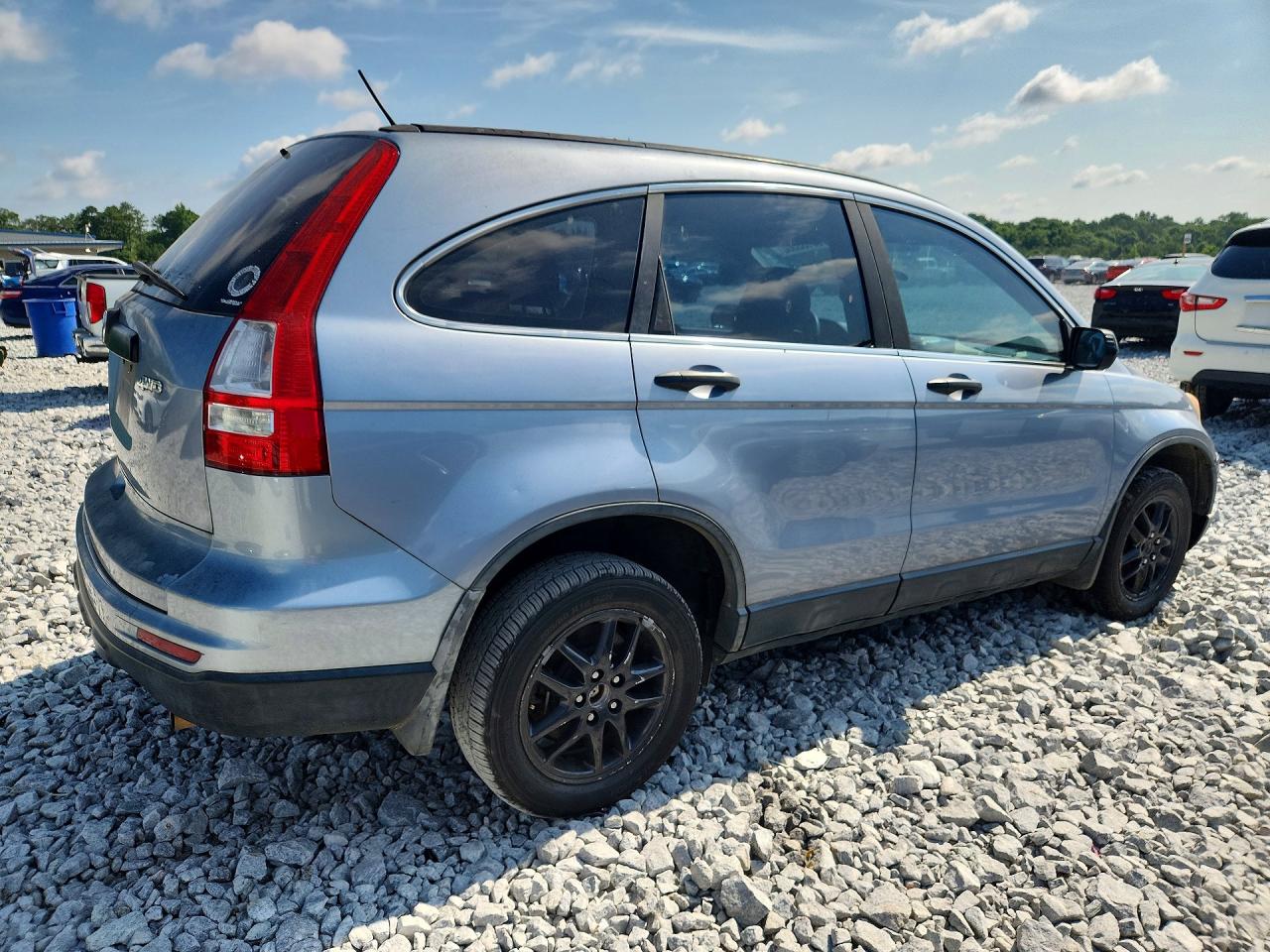 2011 Honda Cr-v Lx Blue vin: 5J6RE4H34BL035747
