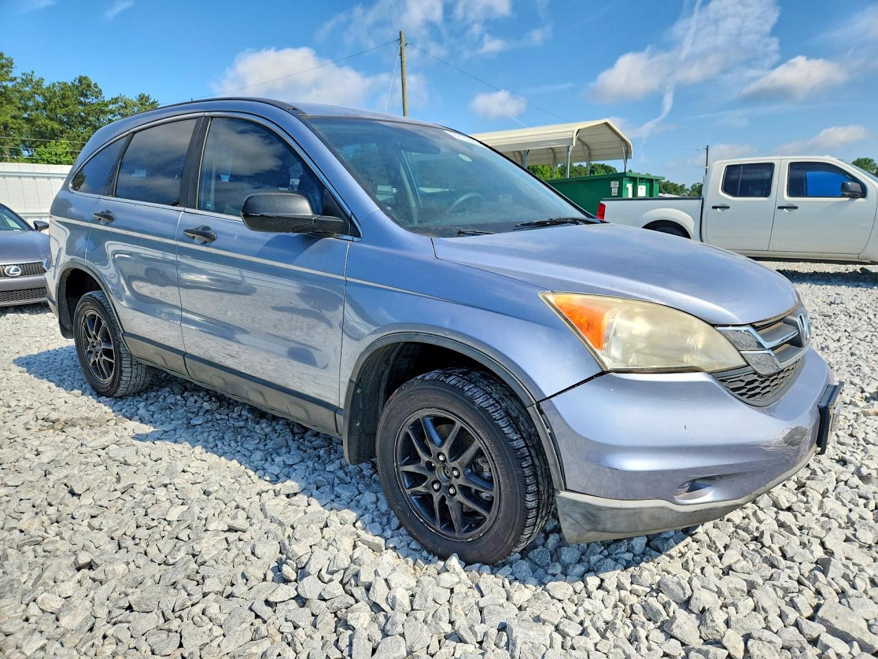 2011 Honda Cr-v Lx Blue vin: 5J6RE4H34BL035747