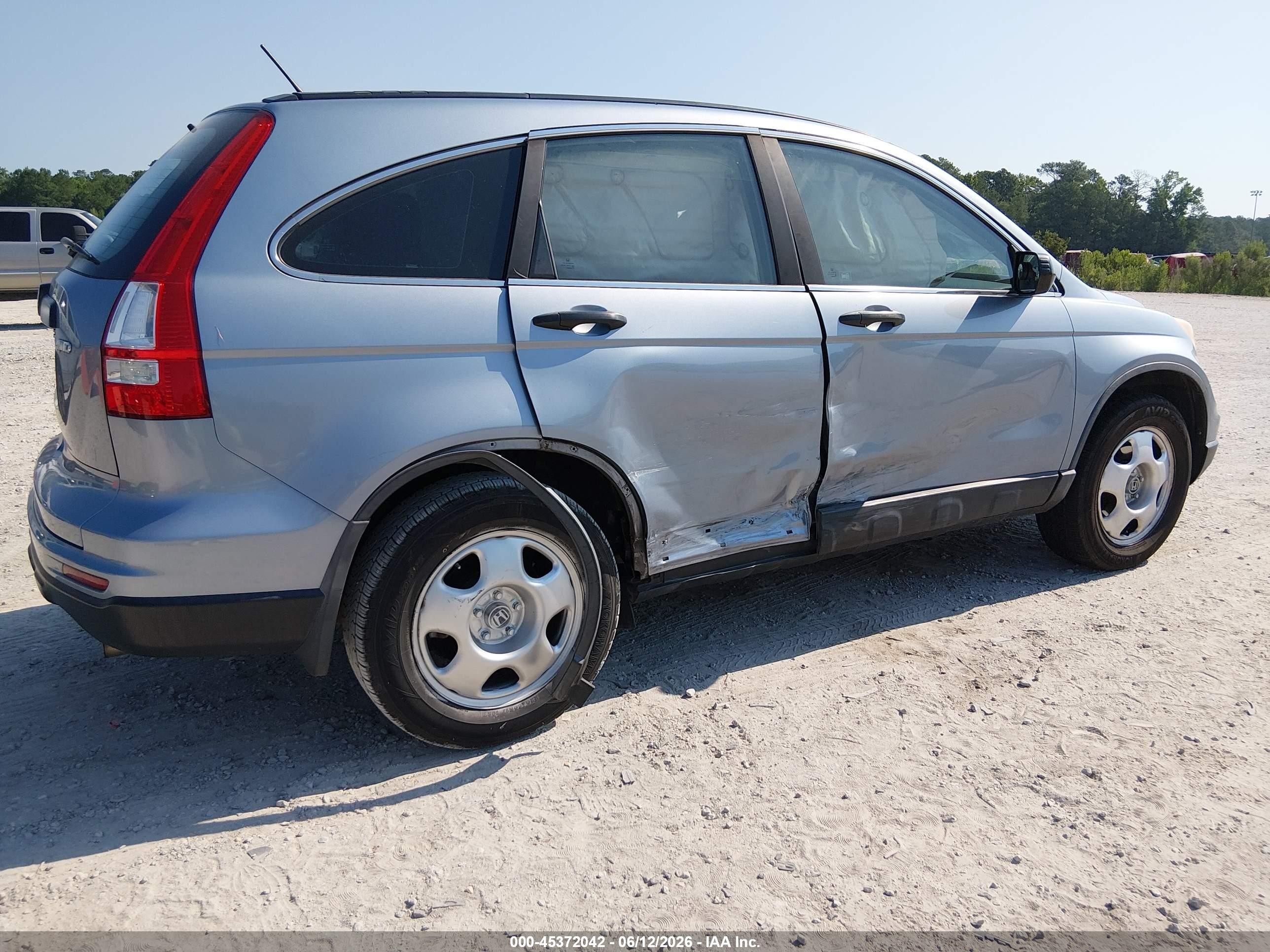2011 Honda Cr-v Lx Blue vin: 5J6RE4H34BL035750