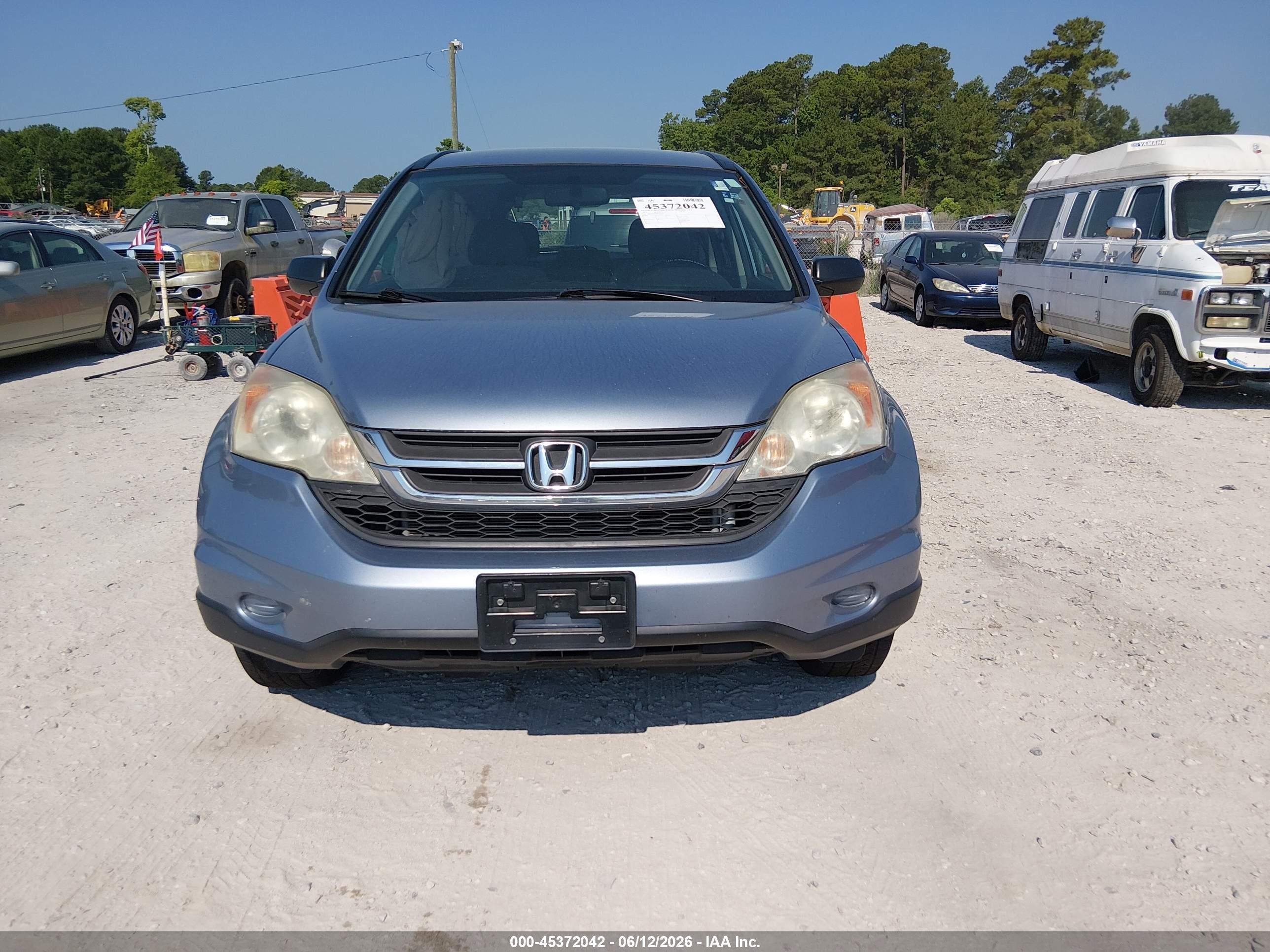 2011 Honda Cr-v Lx Blue vin: 5J6RE4H34BL035750