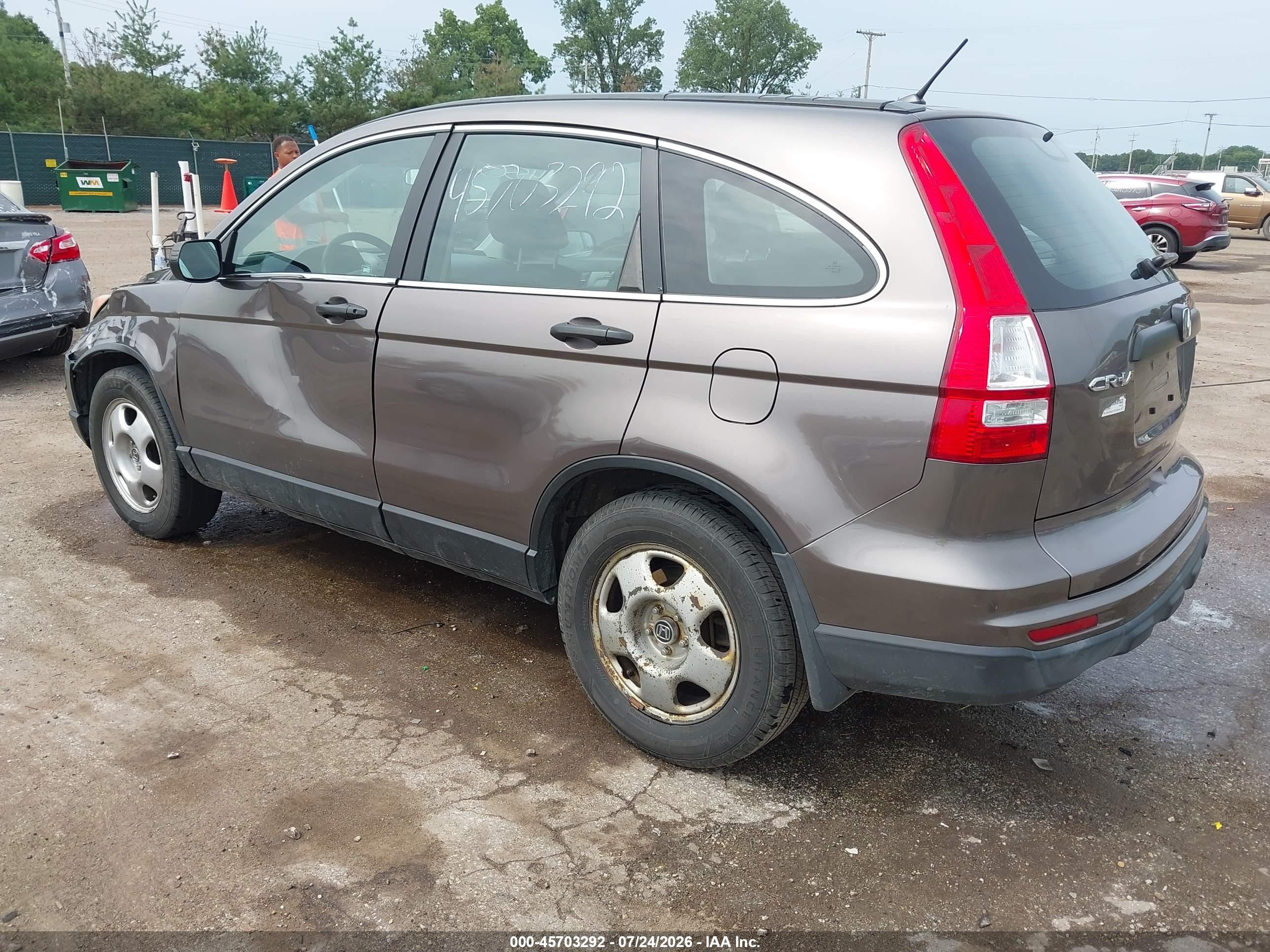 2011 Honda Cr-v Lx Gray vin: 5J6RE4H34BL050250