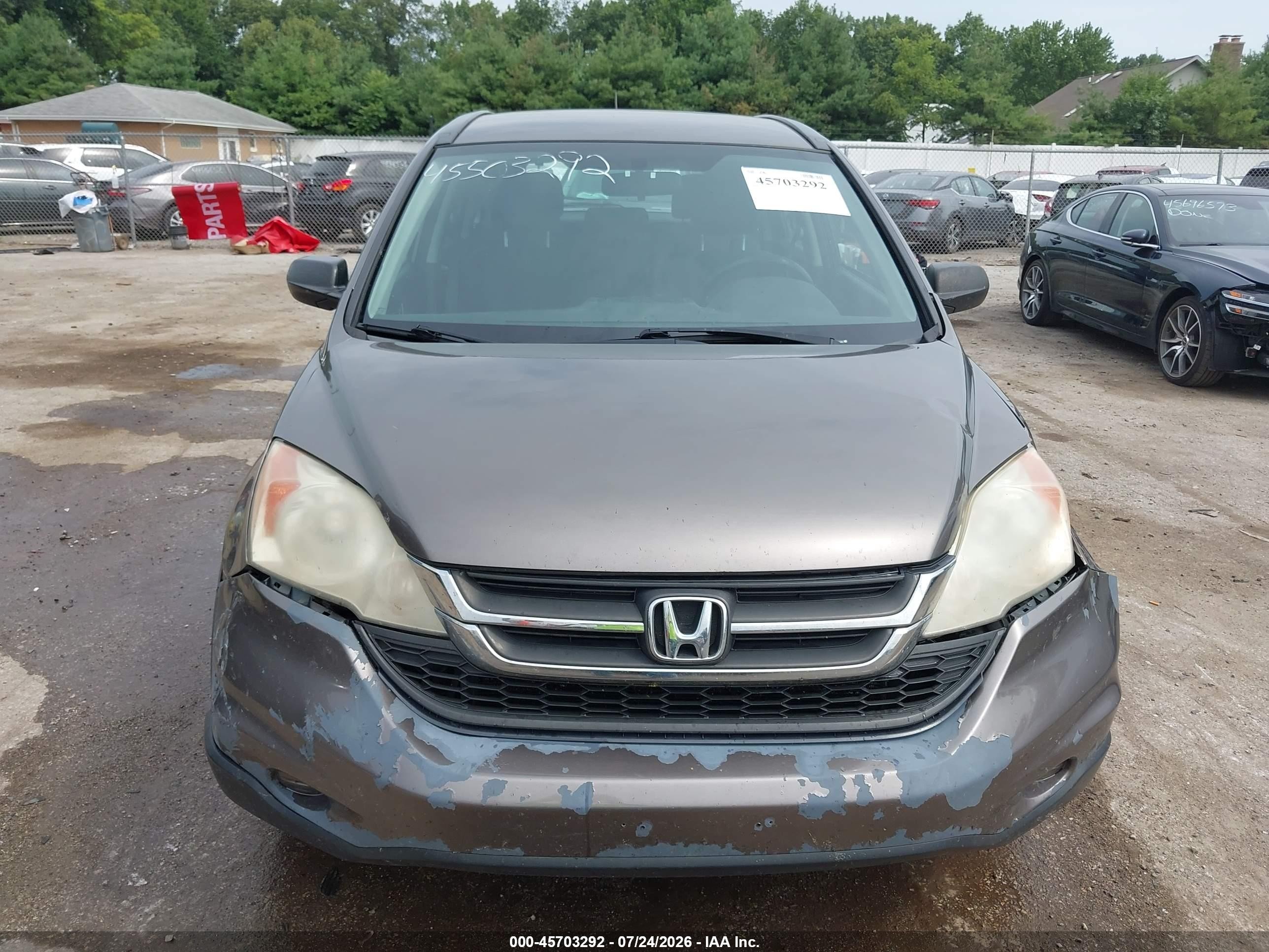 2011 Honda Cr-v Lx Gray vin: 5J6RE4H34BL050250