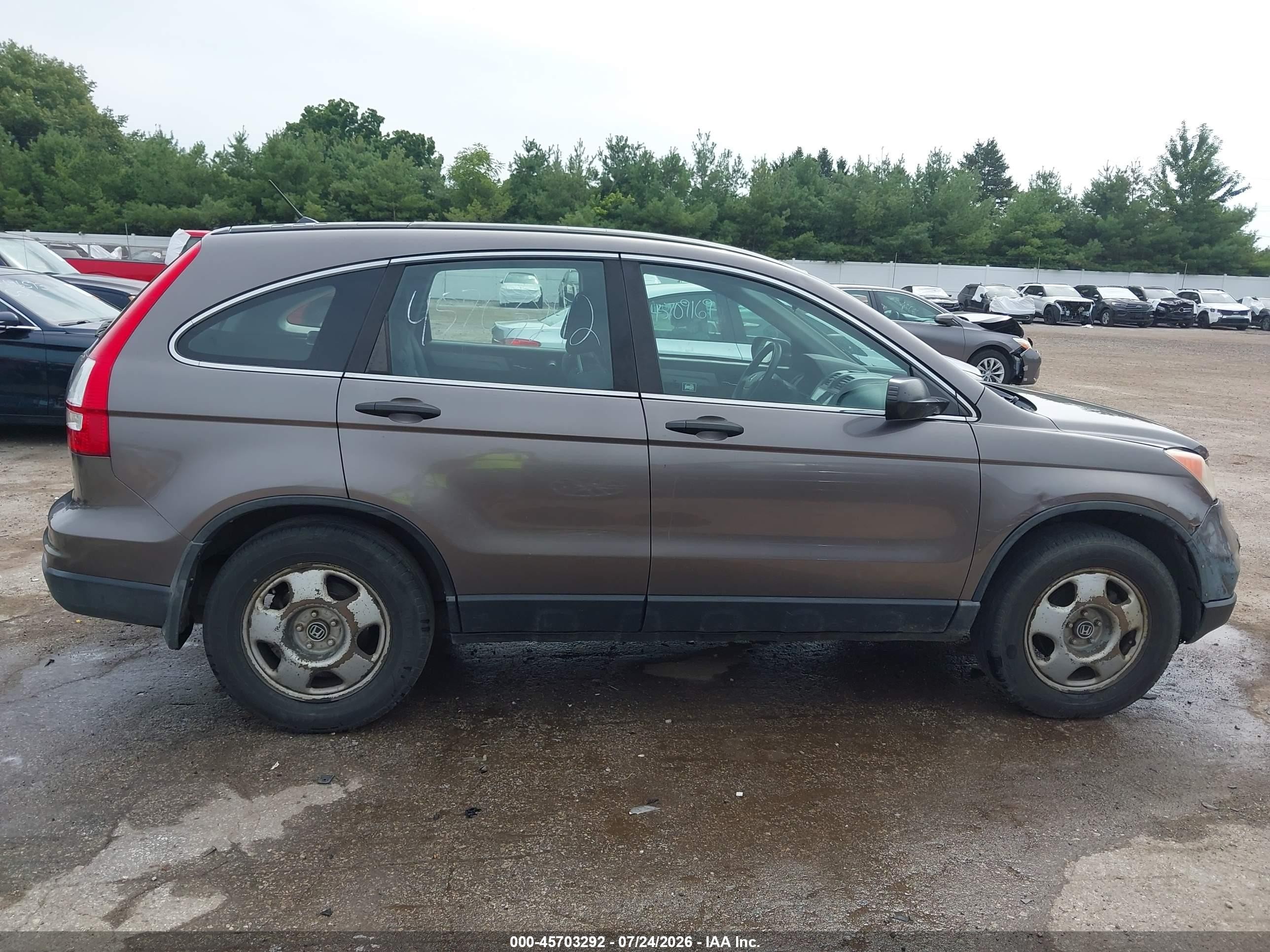 2011 Honda Cr-v Lx Gray vin: 5J6RE4H34BL050250