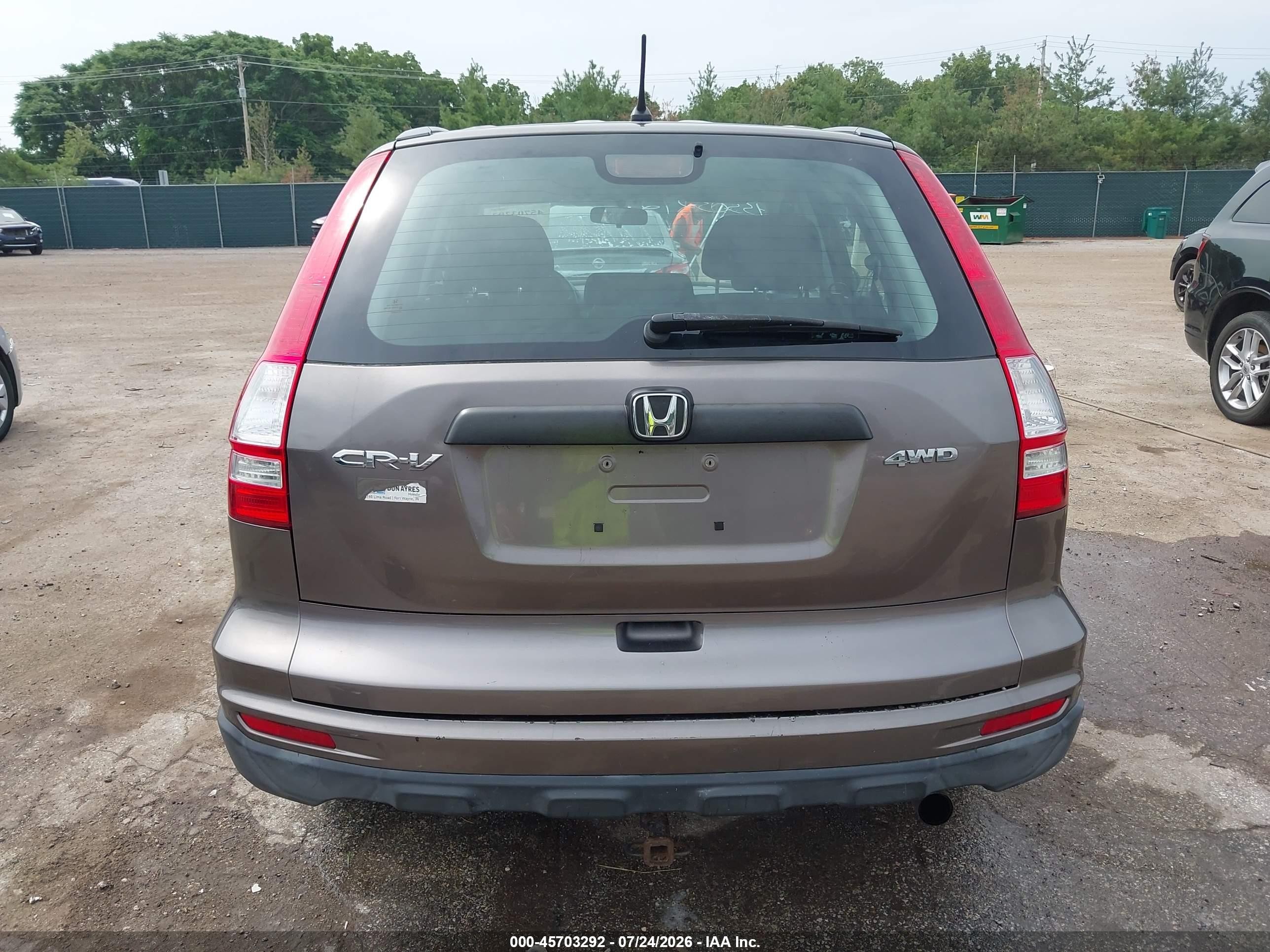 2011 Honda Cr-v Lx Gray vin: 5J6RE4H34BL050250
