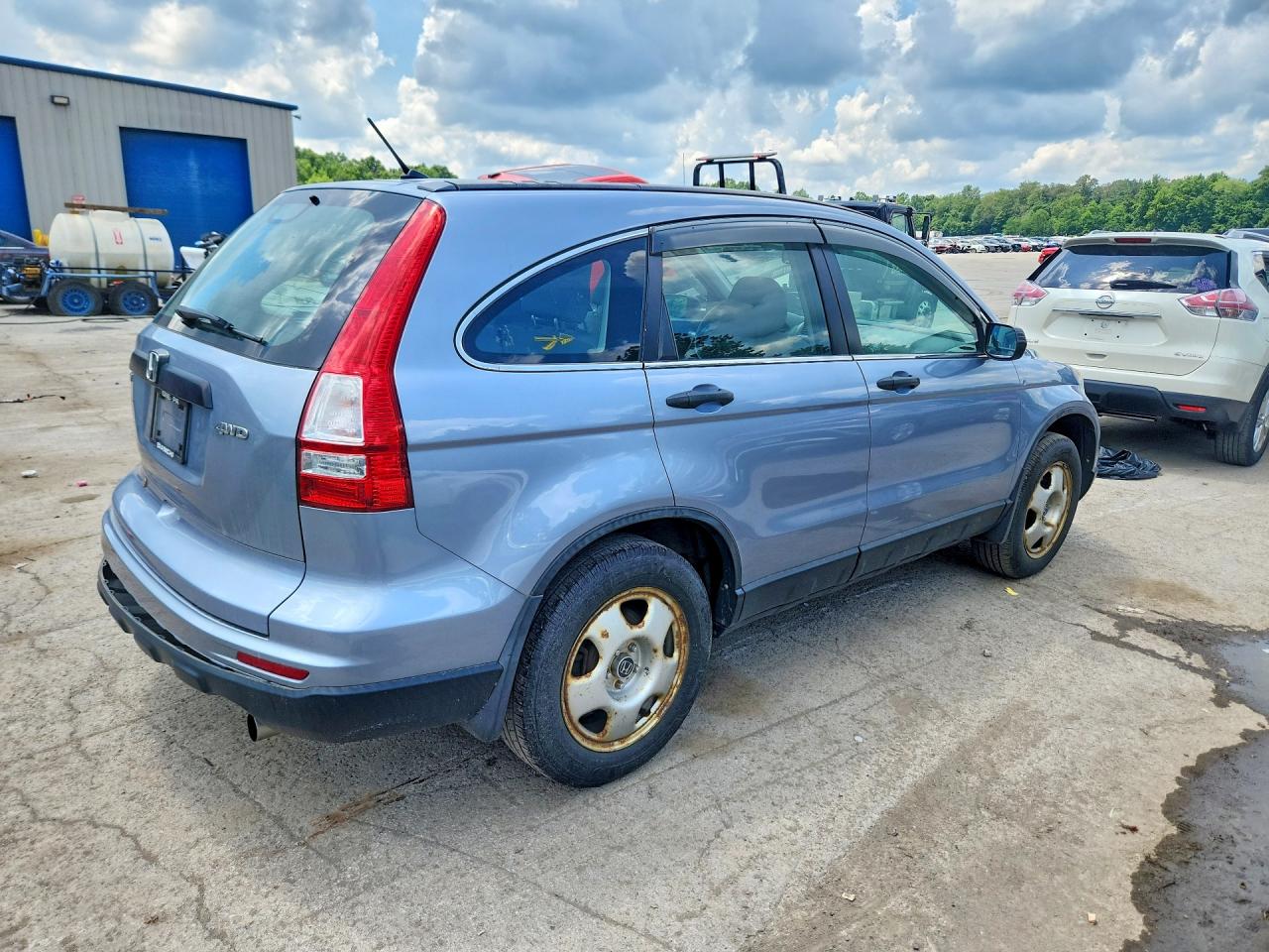 2011 Honda Cr-v Lx Blue vin: 5J6RE4H34BL109992