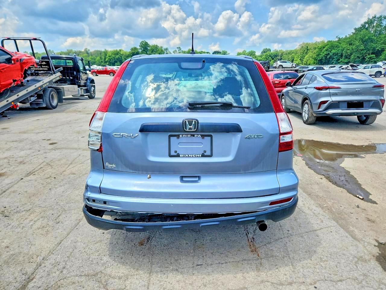 2011 Honda Cr-v Lx Blue vin: 5J6RE4H34BL109992