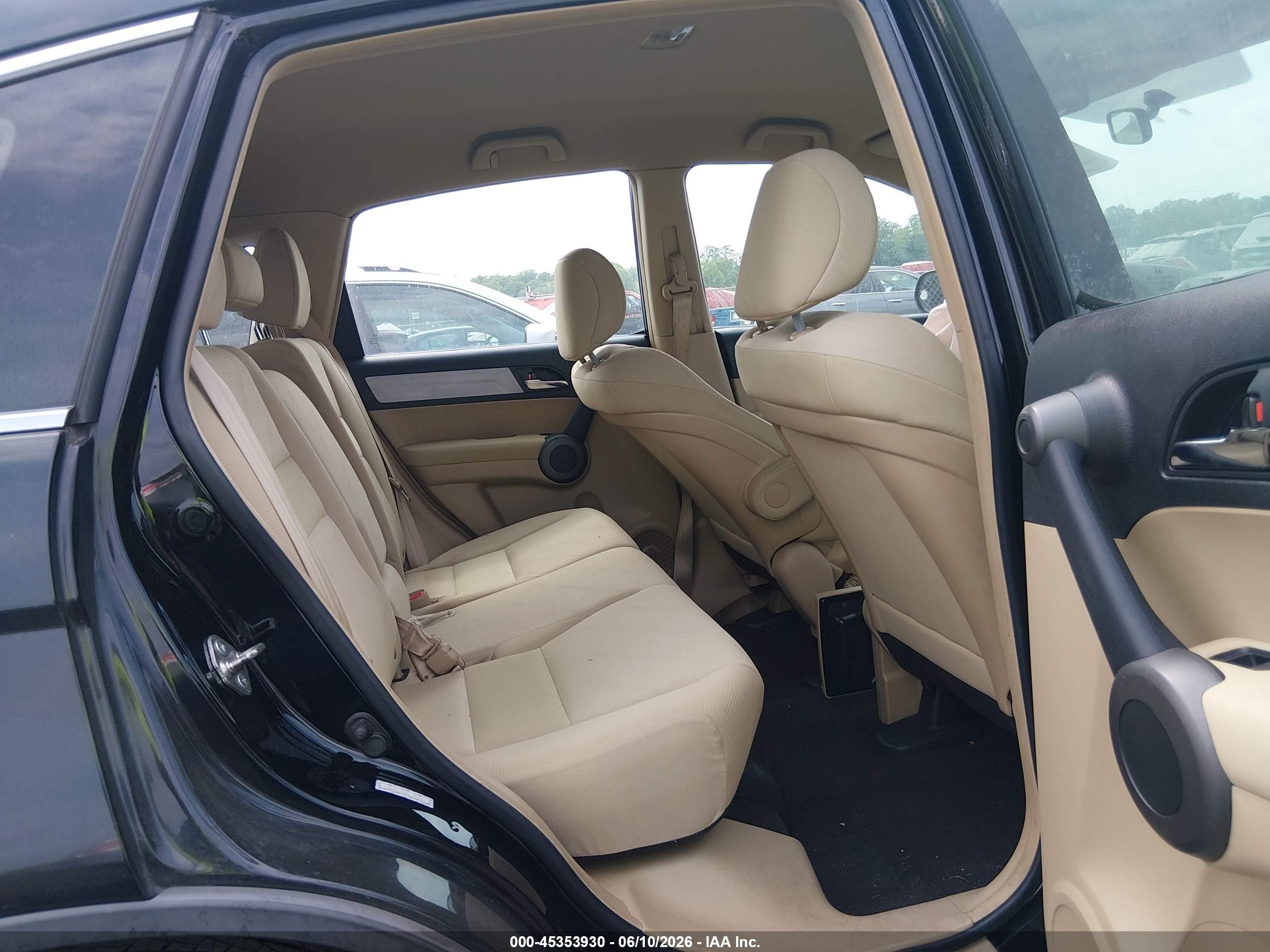 2010 Honda Cr-v Lx Black vin: 5J6RE4H35AL013710