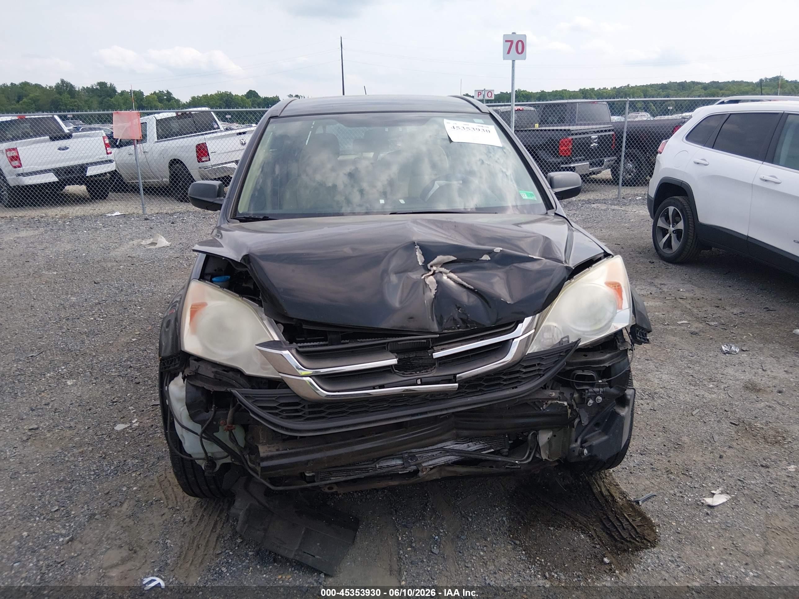 2010 Honda Cr-v Lx Black vin: 5J6RE4H35AL013710