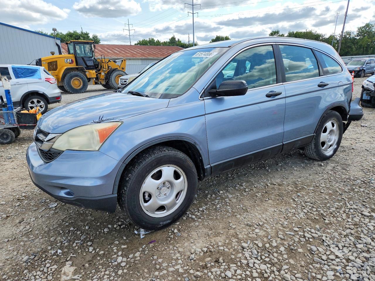 2010 Honda Cr-v Lx Blue vin: 5J6RE4H35AL034119