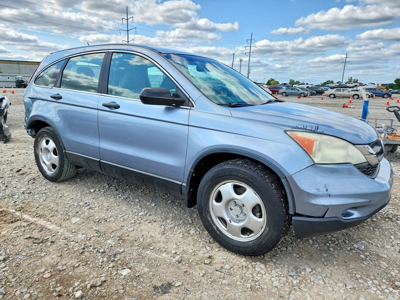 2010 Honda Cr-v Lx Blue vin: 5J6RE4H35AL034119