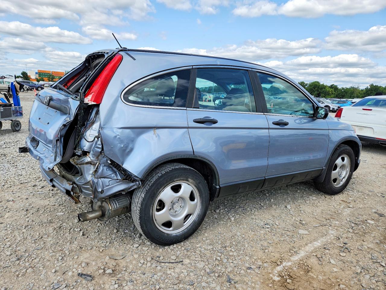 2010 Honda Cr-v Lx Blue vin: 5J6RE4H35AL034119