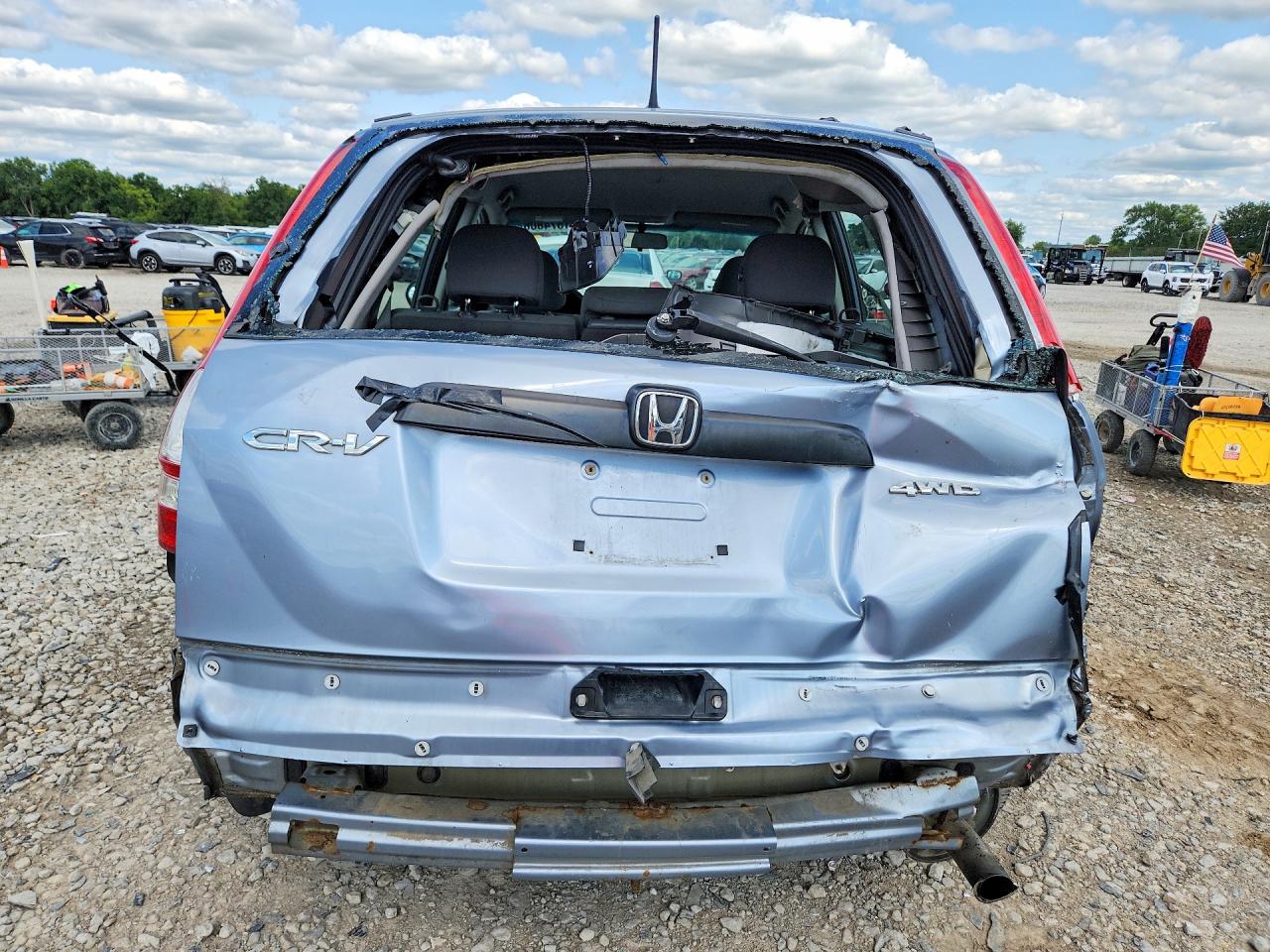 2010 Honda Cr-v Lx Blue vin: 5J6RE4H35AL034119