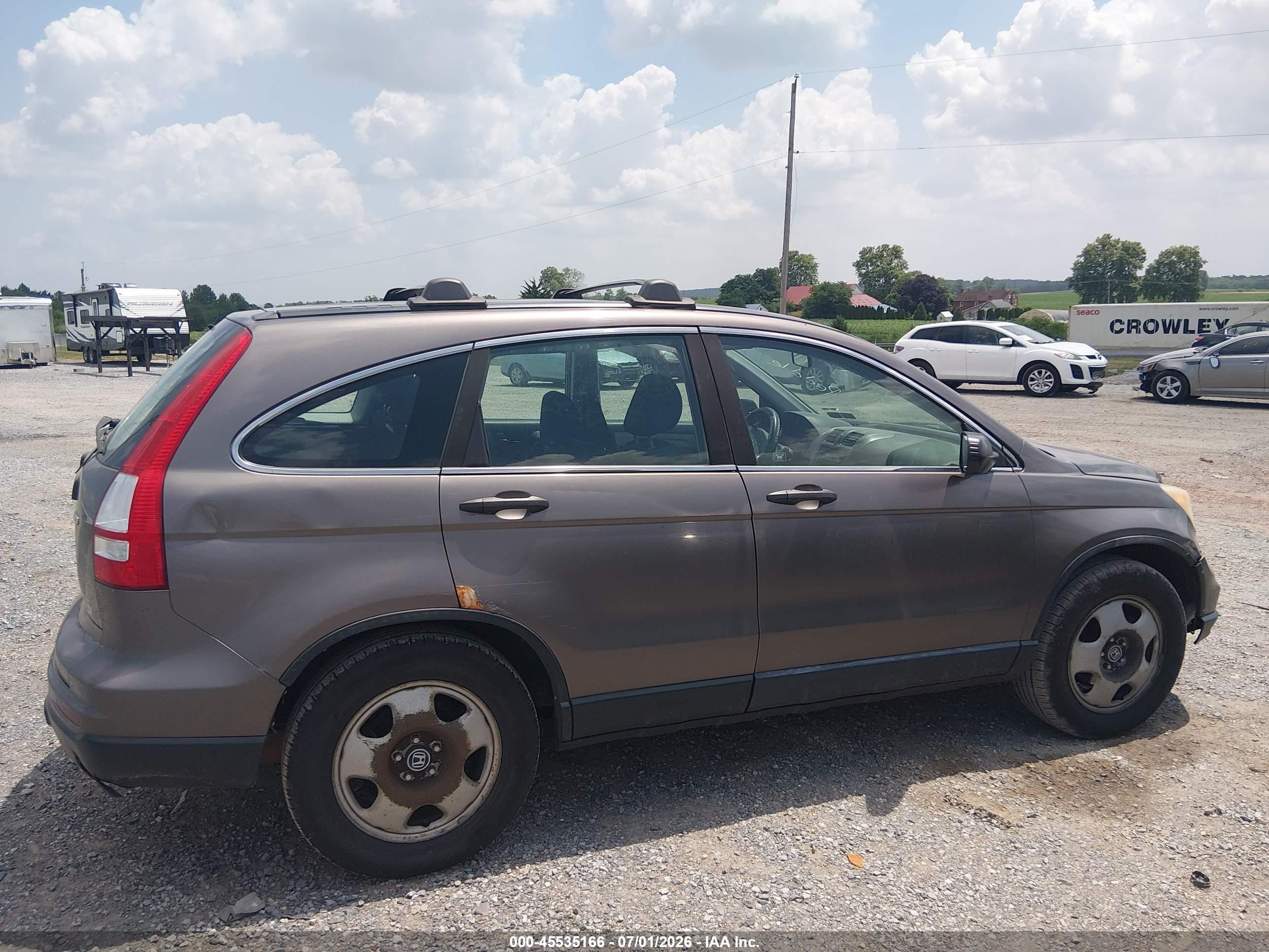 2010 Honda Cr-v Lx Коричневый vin: 5J6RE4H35AL062101
