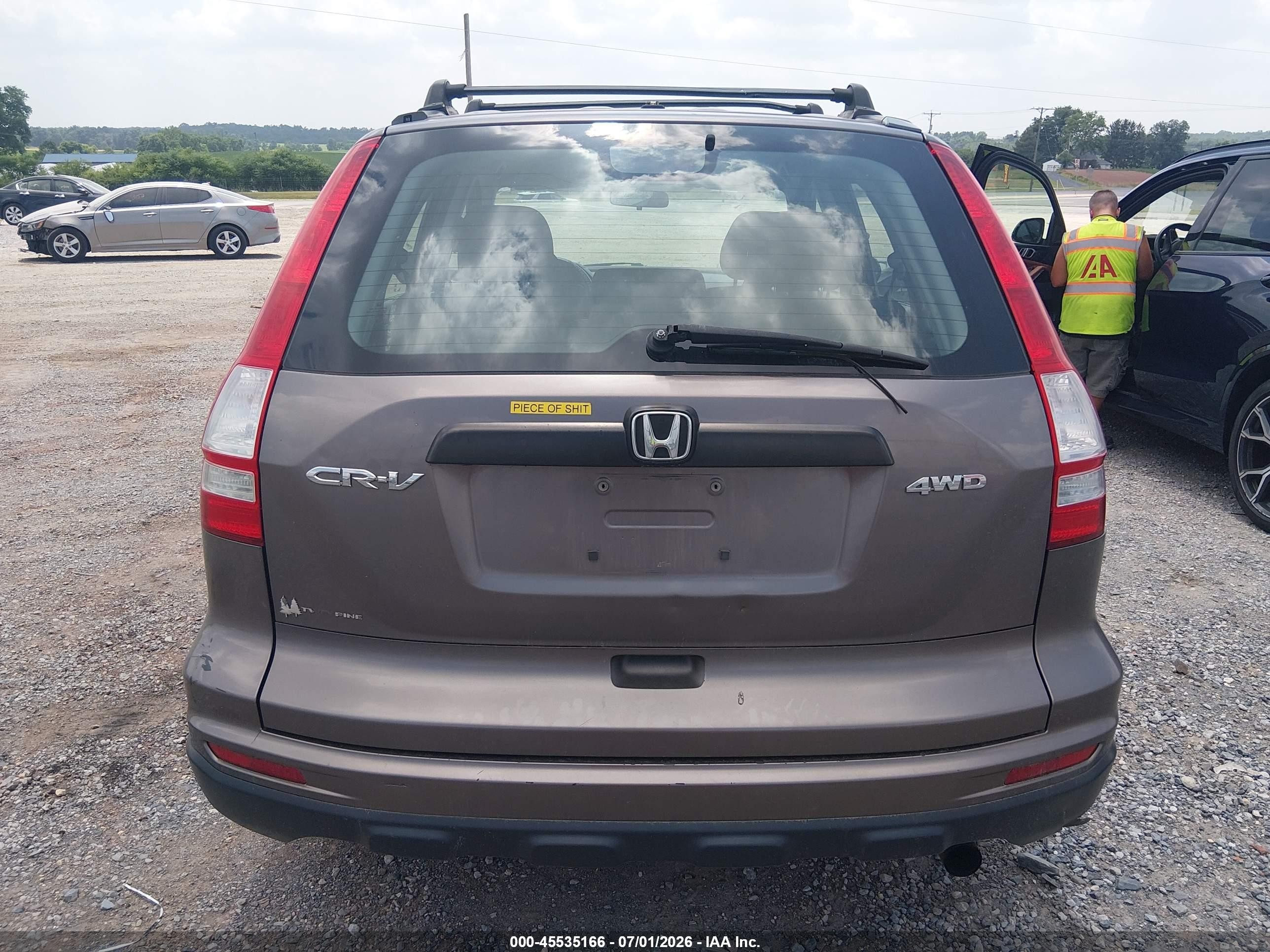 2010 Honda Cr-v Lx Коричневый vin: 5J6RE4H35AL062101