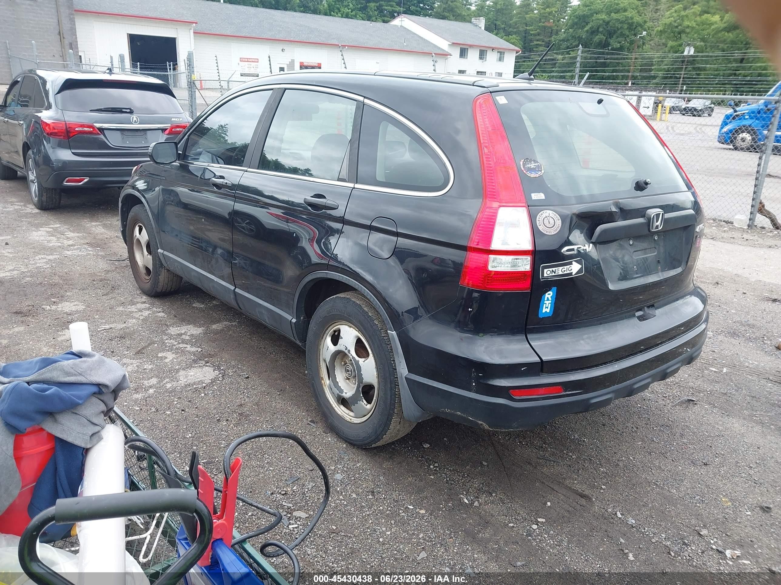 2010 Honda Cr-v Lx Black vin: 5J6RE4H35AL079027