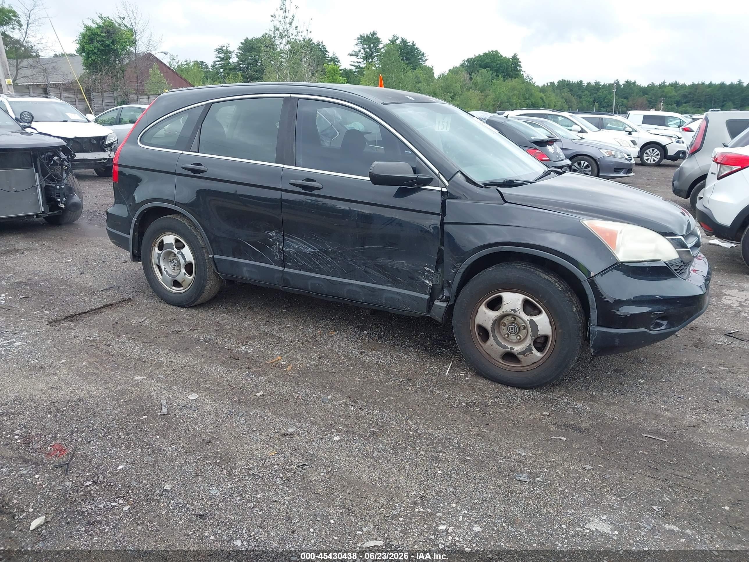 2010 Honda Cr-v Lx Black vin: 5J6RE4H35AL079027