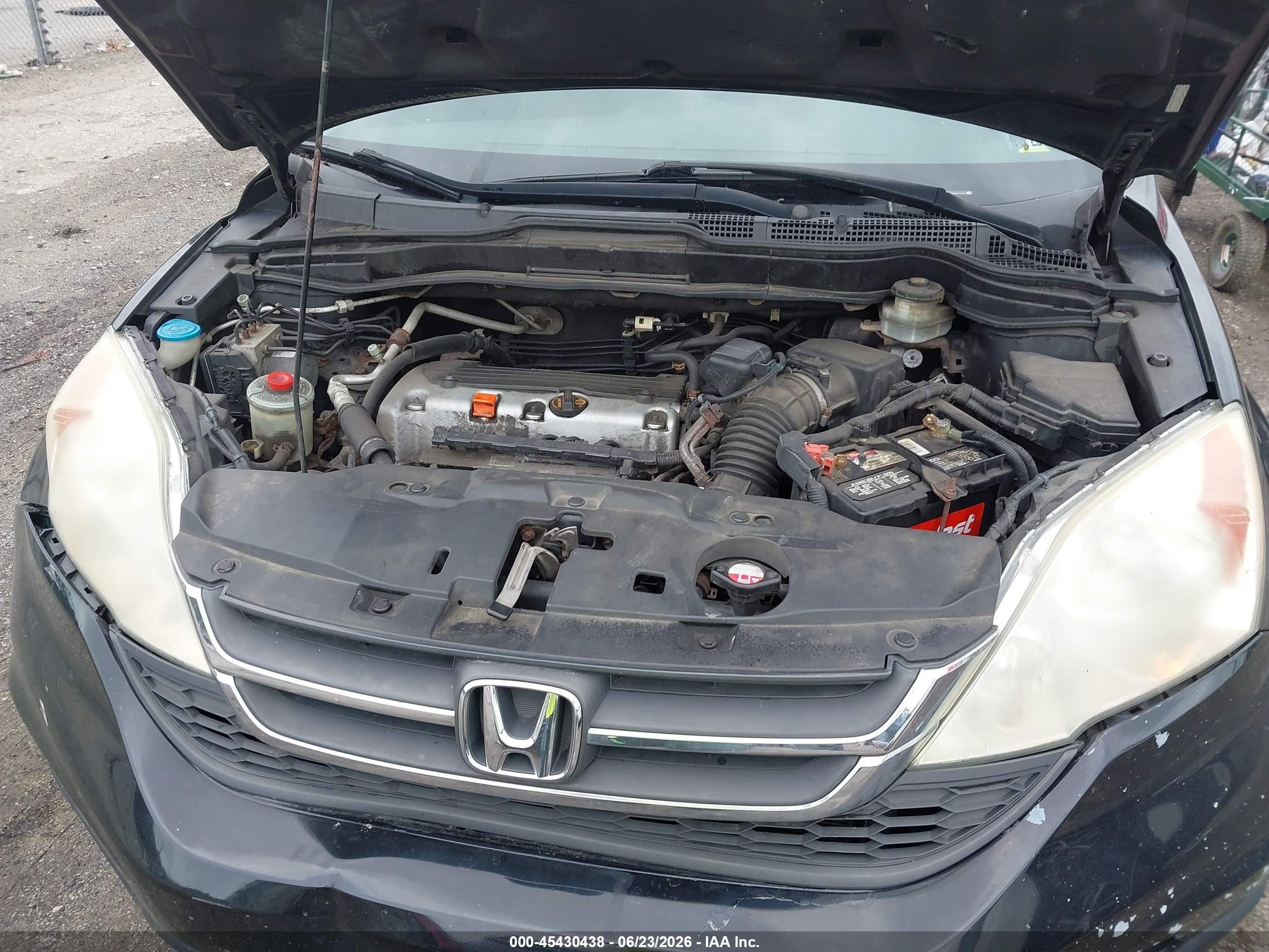 2010 Honda Cr-v Lx Black vin: 5J6RE4H35AL079027